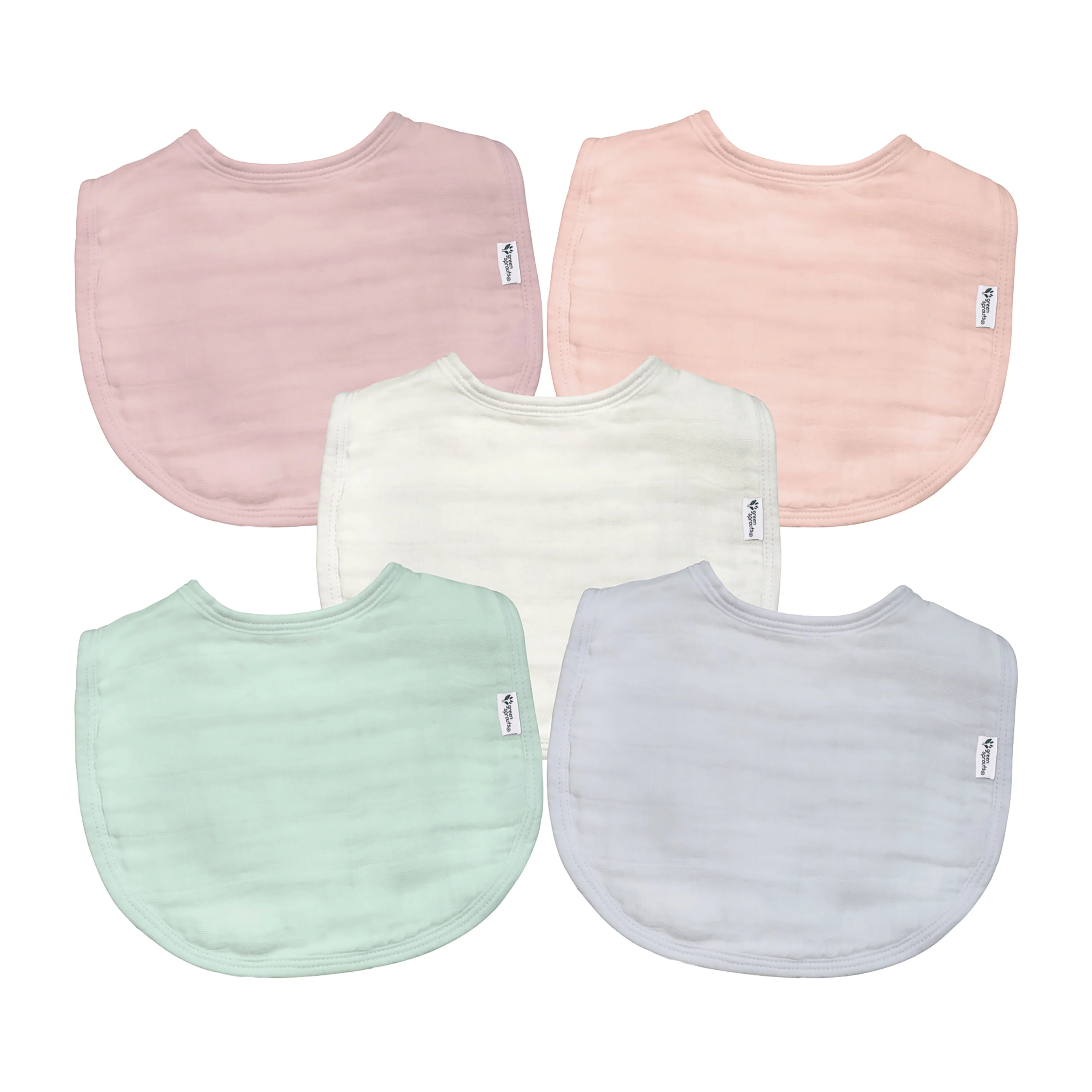 Muslin Bibs, 100% Certified Organic Cotton - Image 3
