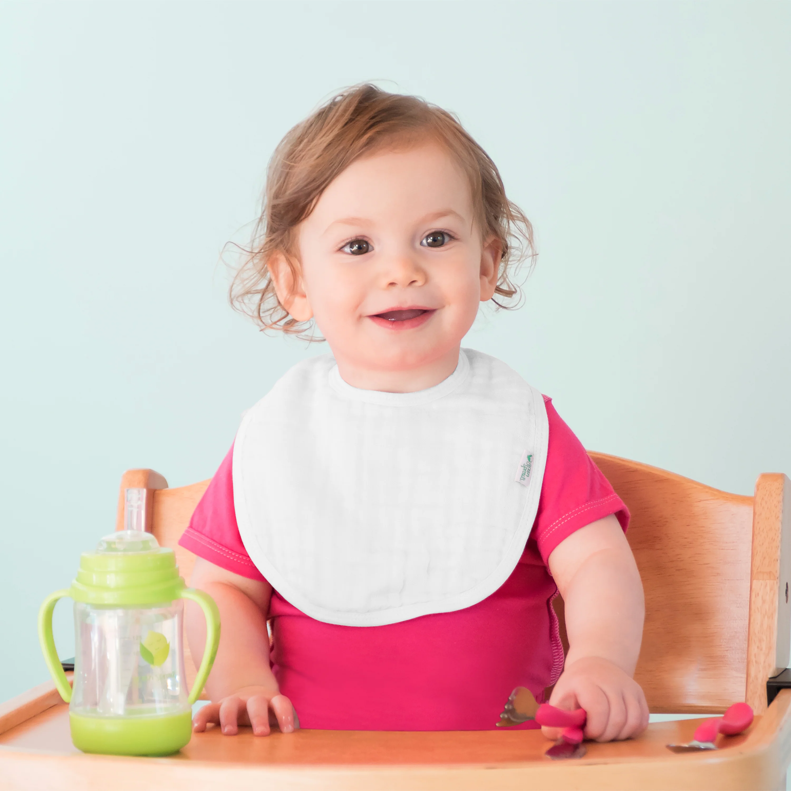 Muslin Bibs, 100% Certified Organic Cotton - Image 4