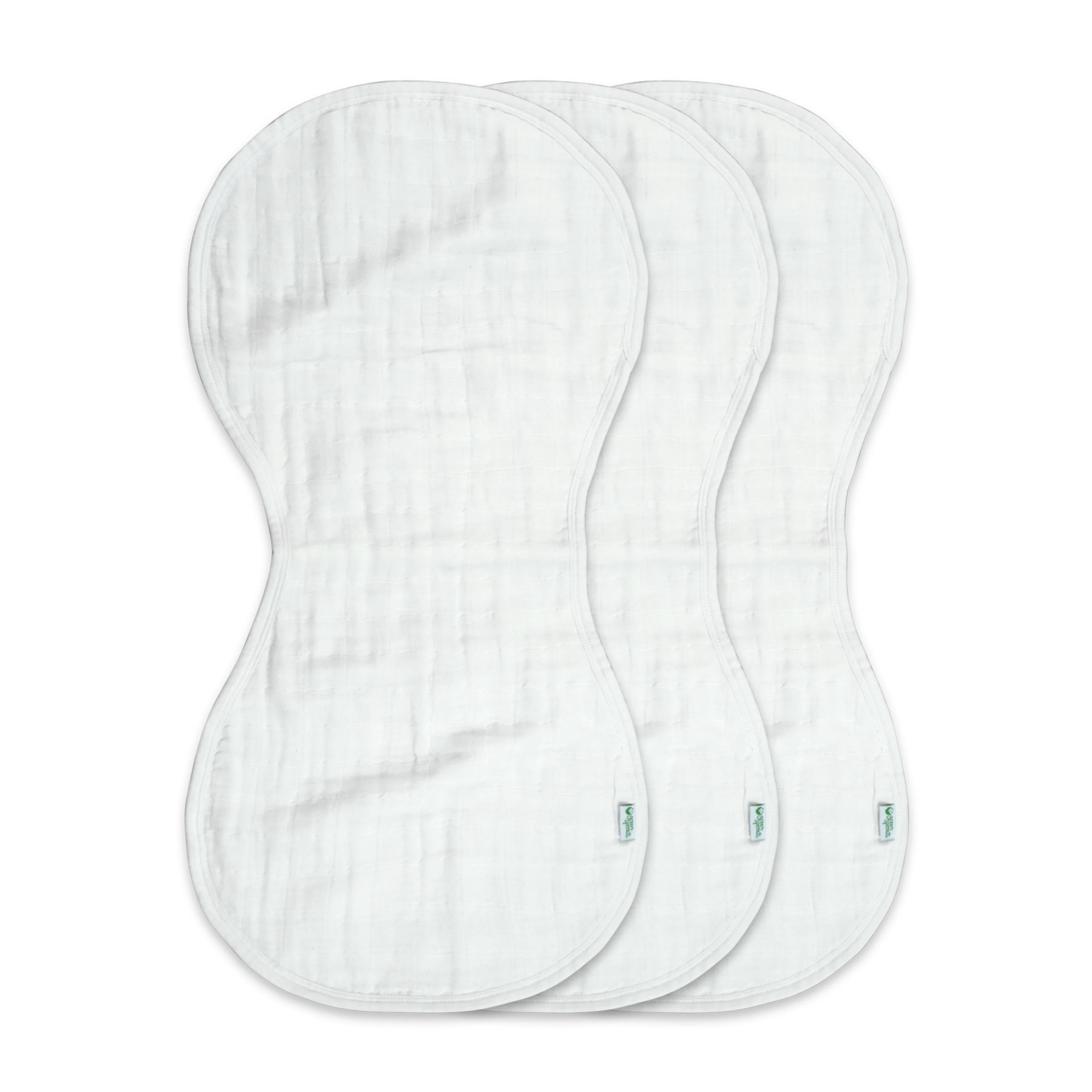 100% Certified Organic Cotton Muslin Burp Cloths - Image 6