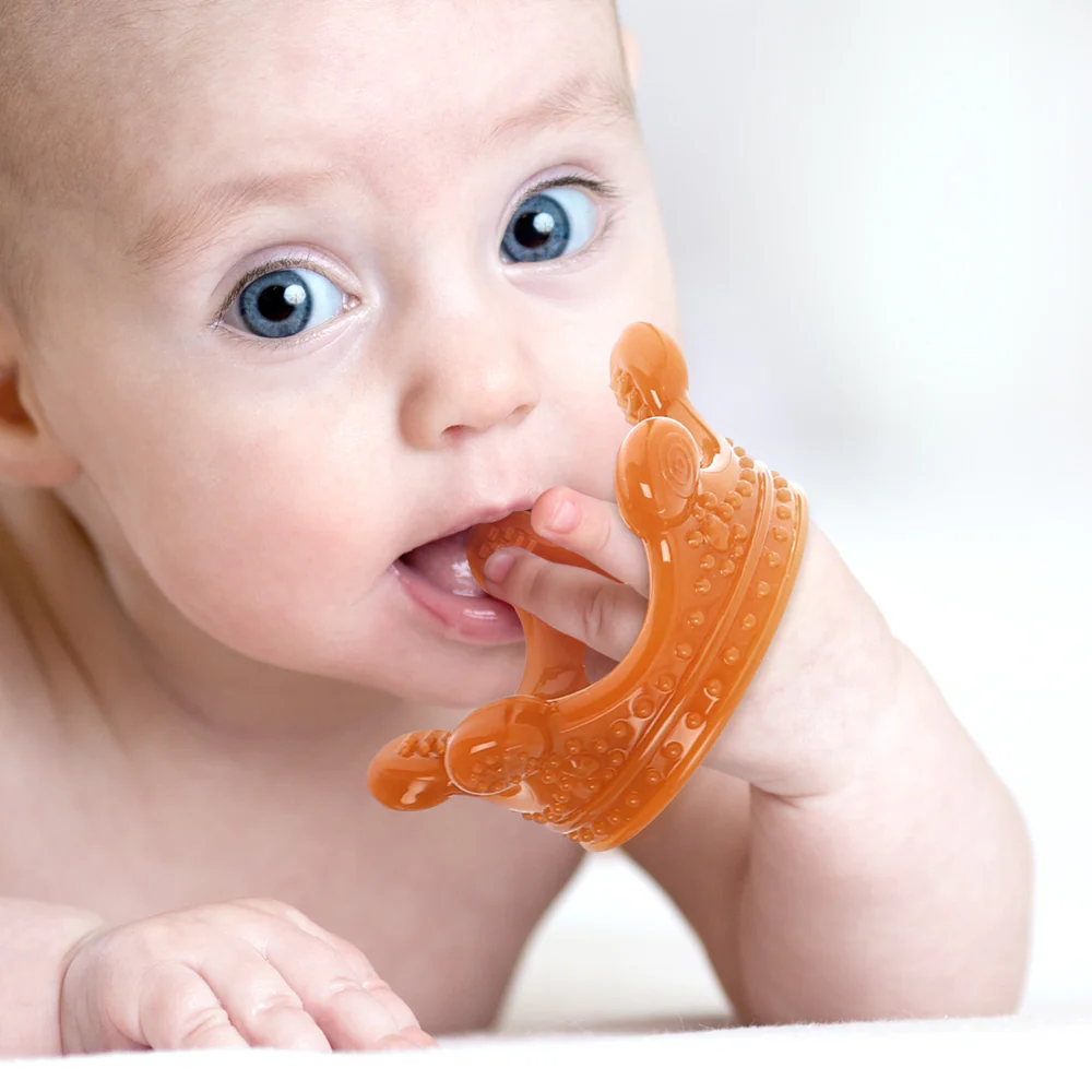 100% Food Grade Silicone Sensory Development Crown Teether - Image 8