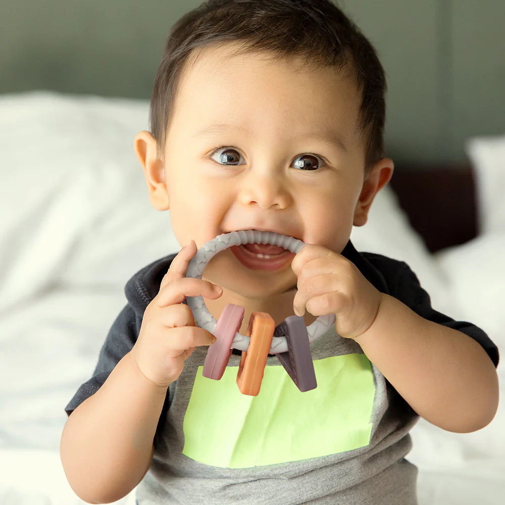 100% Food Grade Silicone Sensory Development Teething Ring - Image 6
