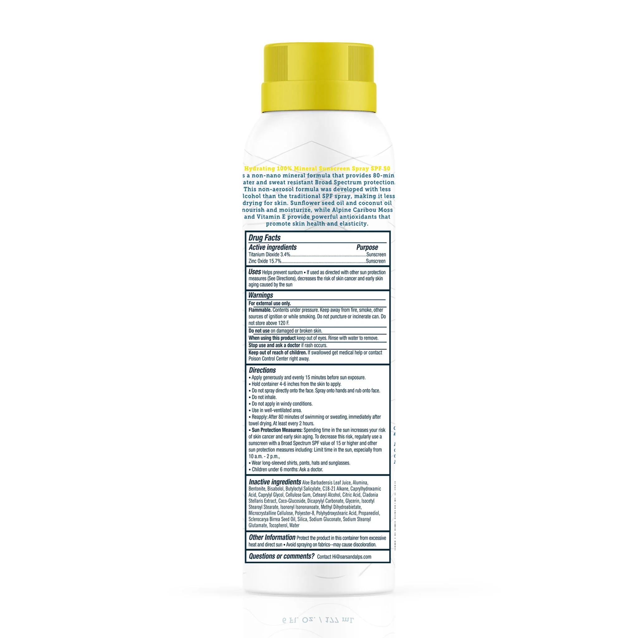 100% Mineral Antioxidant Sunscreen Spray - SPF 50 - Image 2