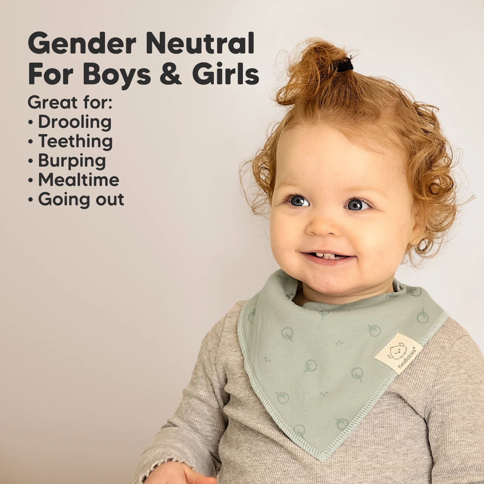 GOTS Certified, 100% Organic Cotton Bandana Bibs, Set of 8 - Image 11