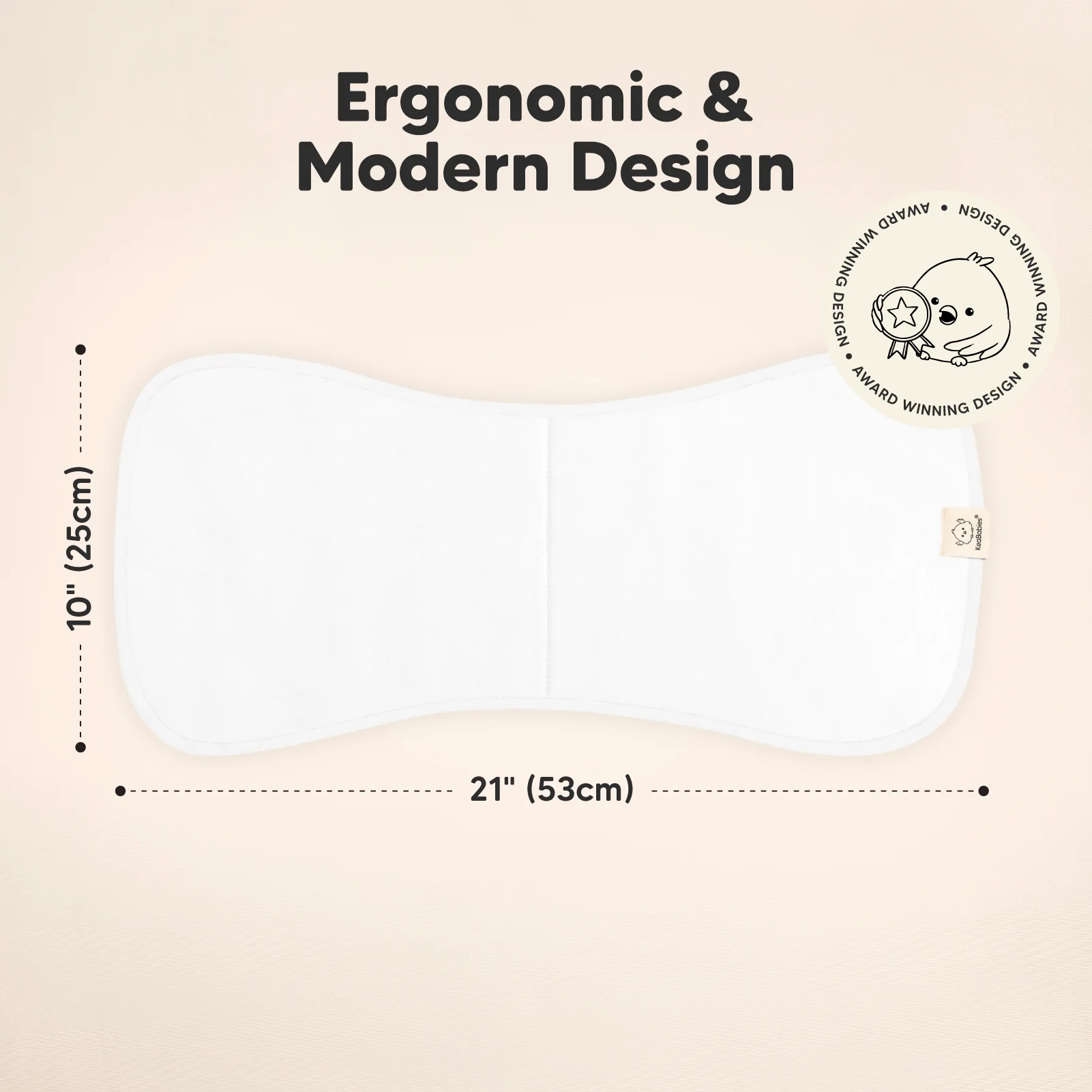 GOTS Certified, 100% Organic Cotton Burp Cloths, Set of 5 - Image 13
