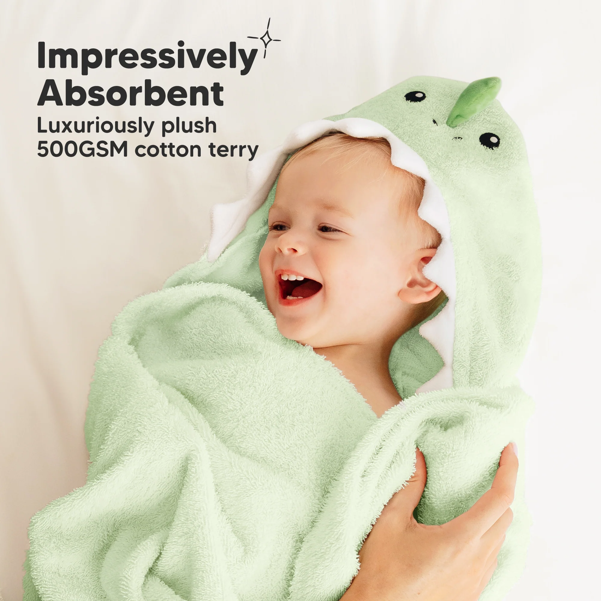 GOTS Certified, 100% Organic Cotton Hooded Towel - Image 10