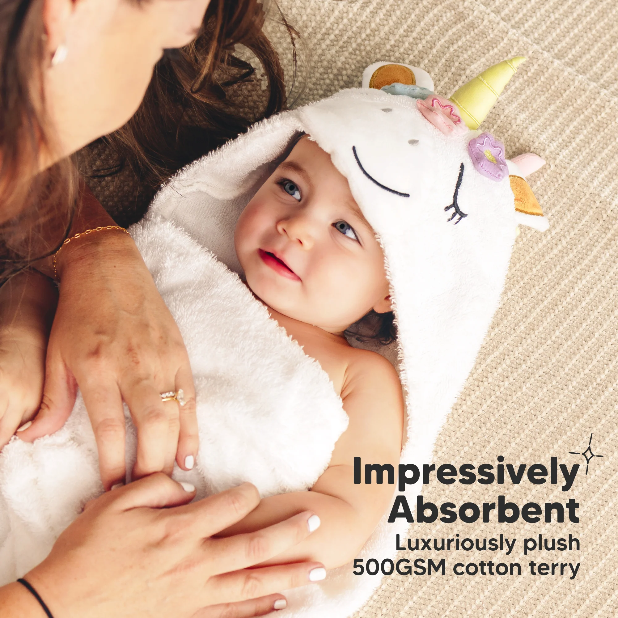 GOTS Certified, 100% Organic Cotton Hooded Towel - Image 15