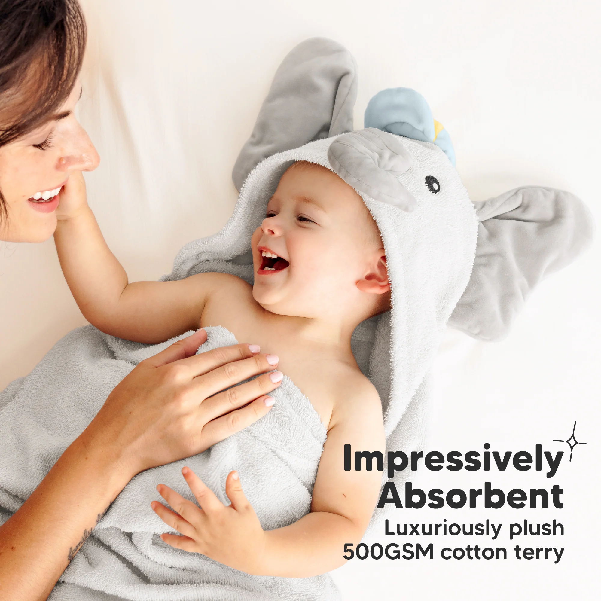 GOTS Certified, 100% Organic Cotton Hooded Towel - Image 21
