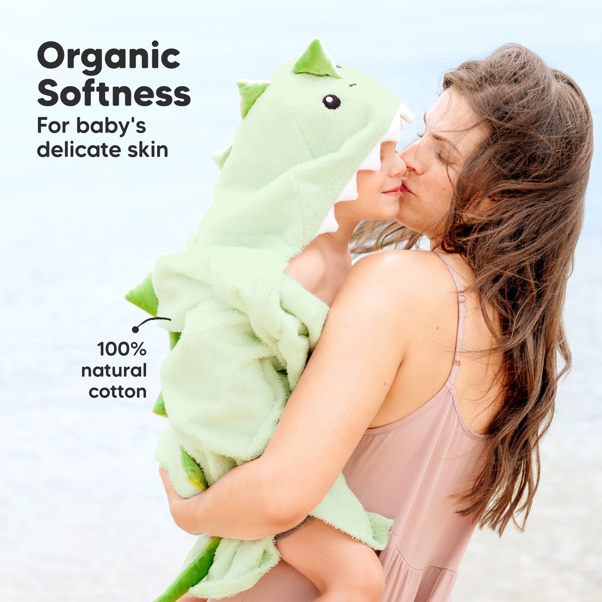 GOTS Certified, 100% Organic Cotton Hooded Towel - Image 9