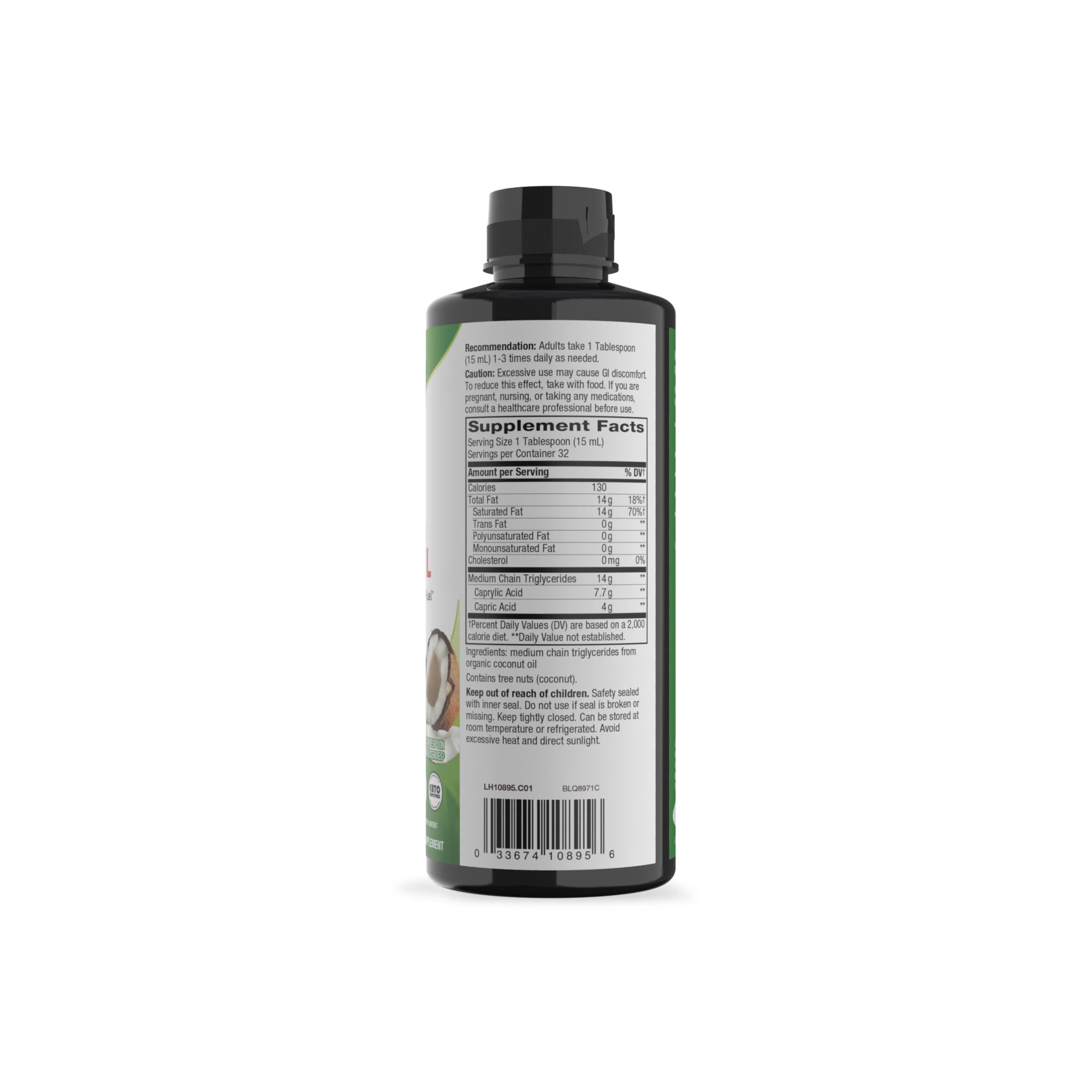 100% Organic MCT Oil - For Brain & Body Fuel - Image 2