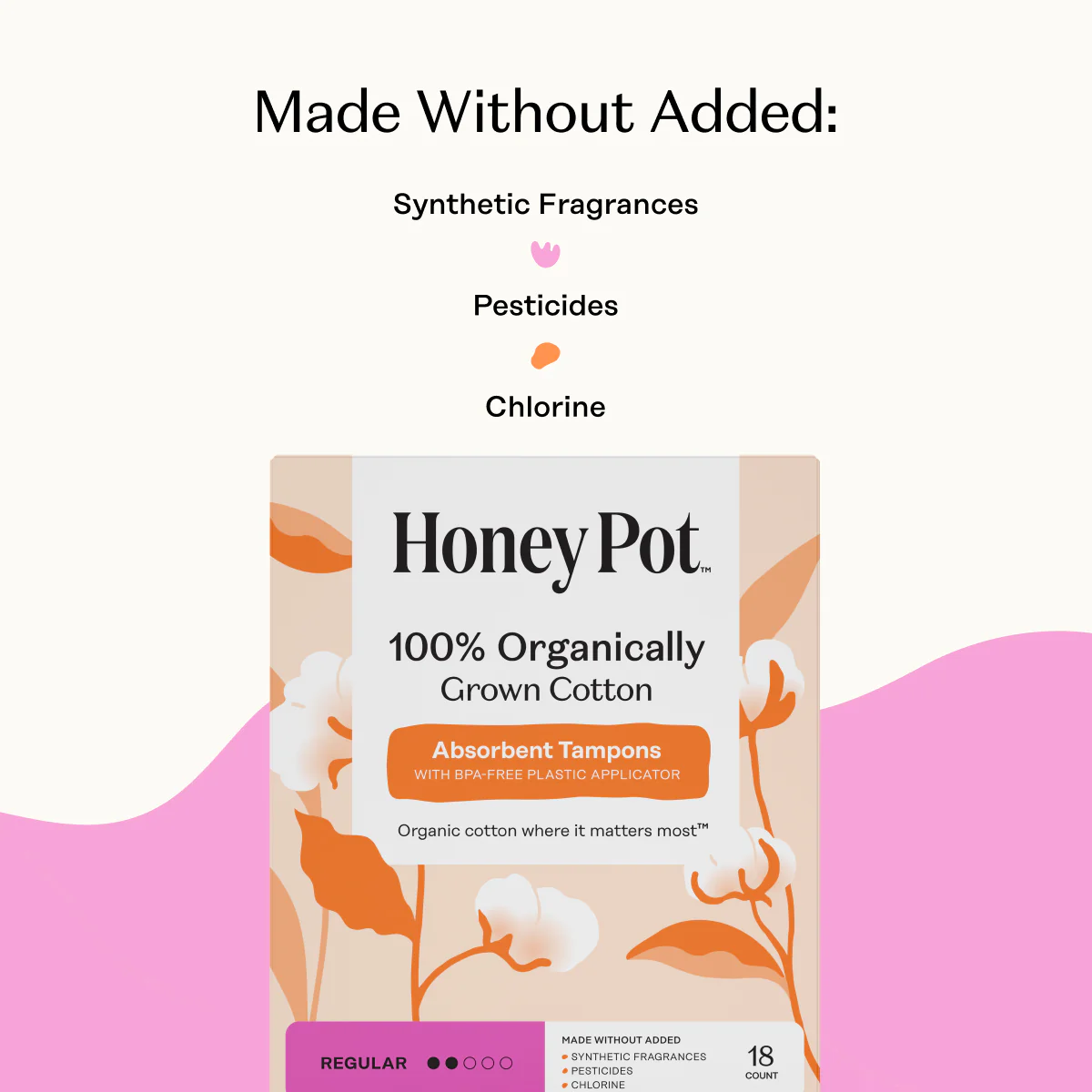 100% Organic Regular Tampons - Image 4