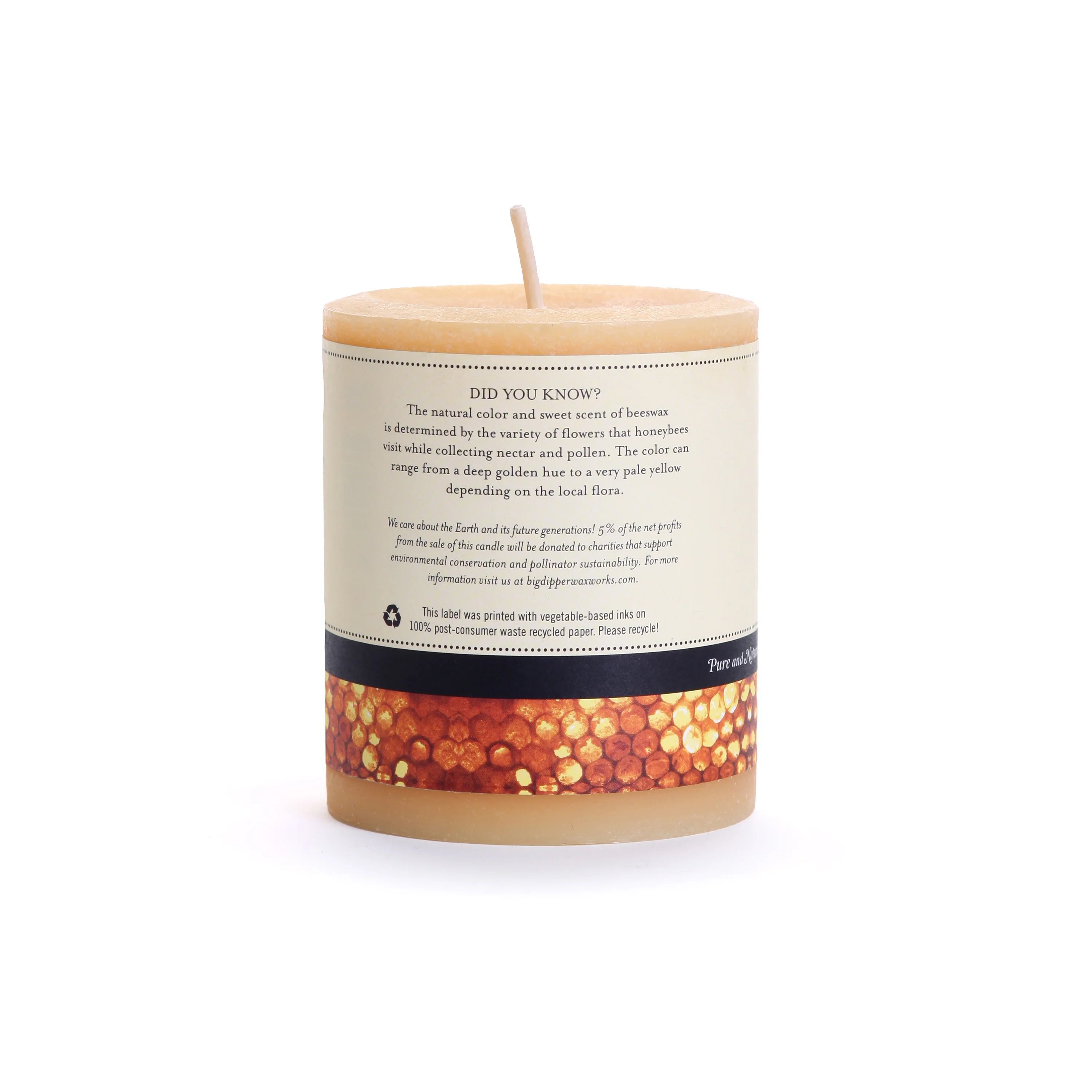 100% Pure Beeswax Pillar Candle - Image 11