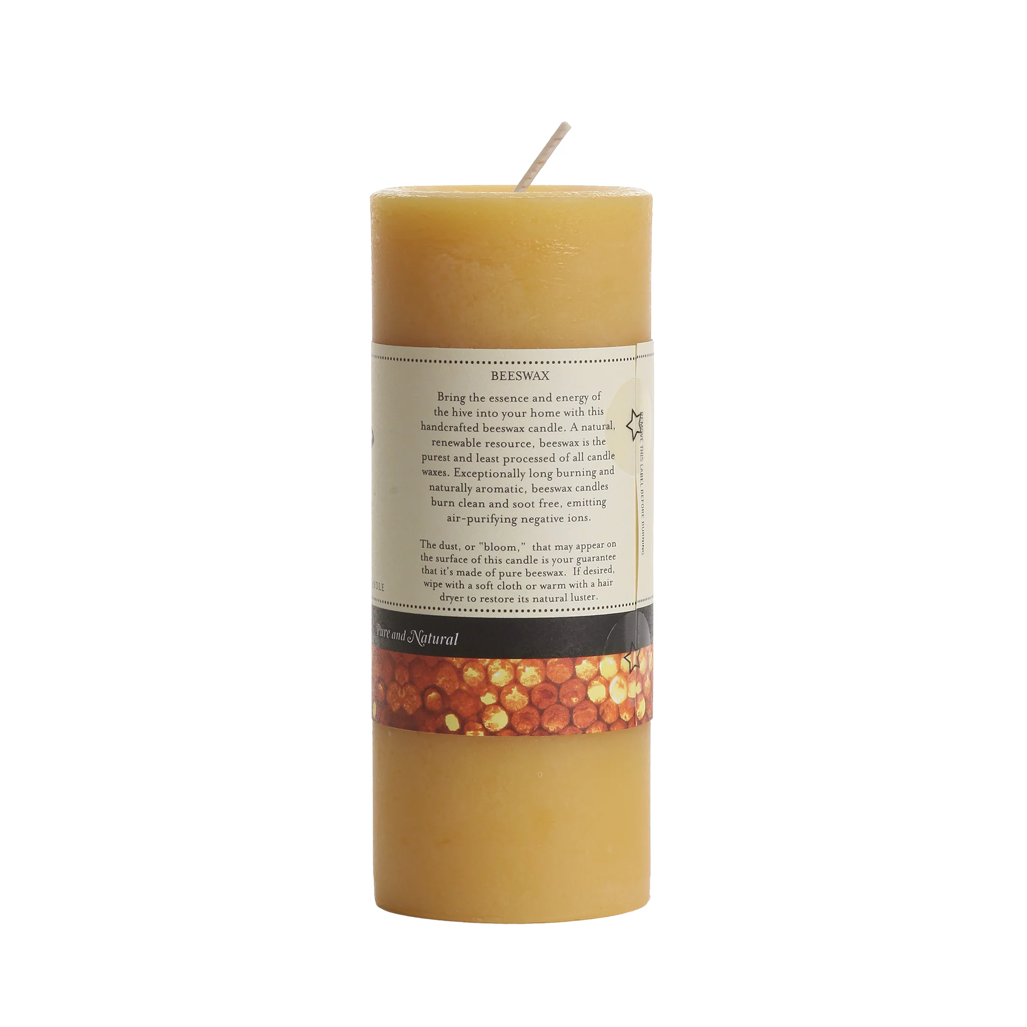 100% Pure Beeswax Pillar Candle - Image 3