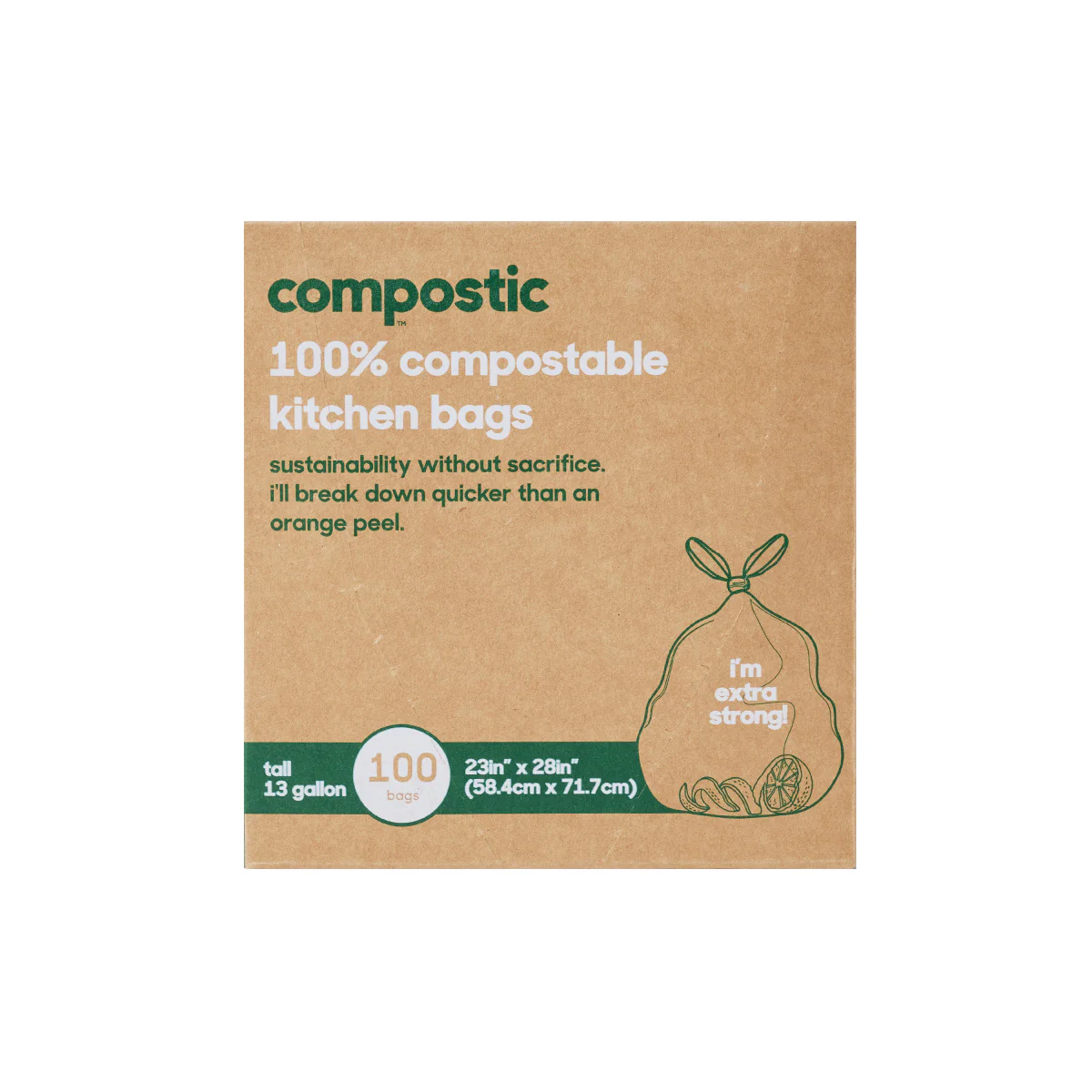 13 Gallon Home Compostable Trash Bags - Image 4