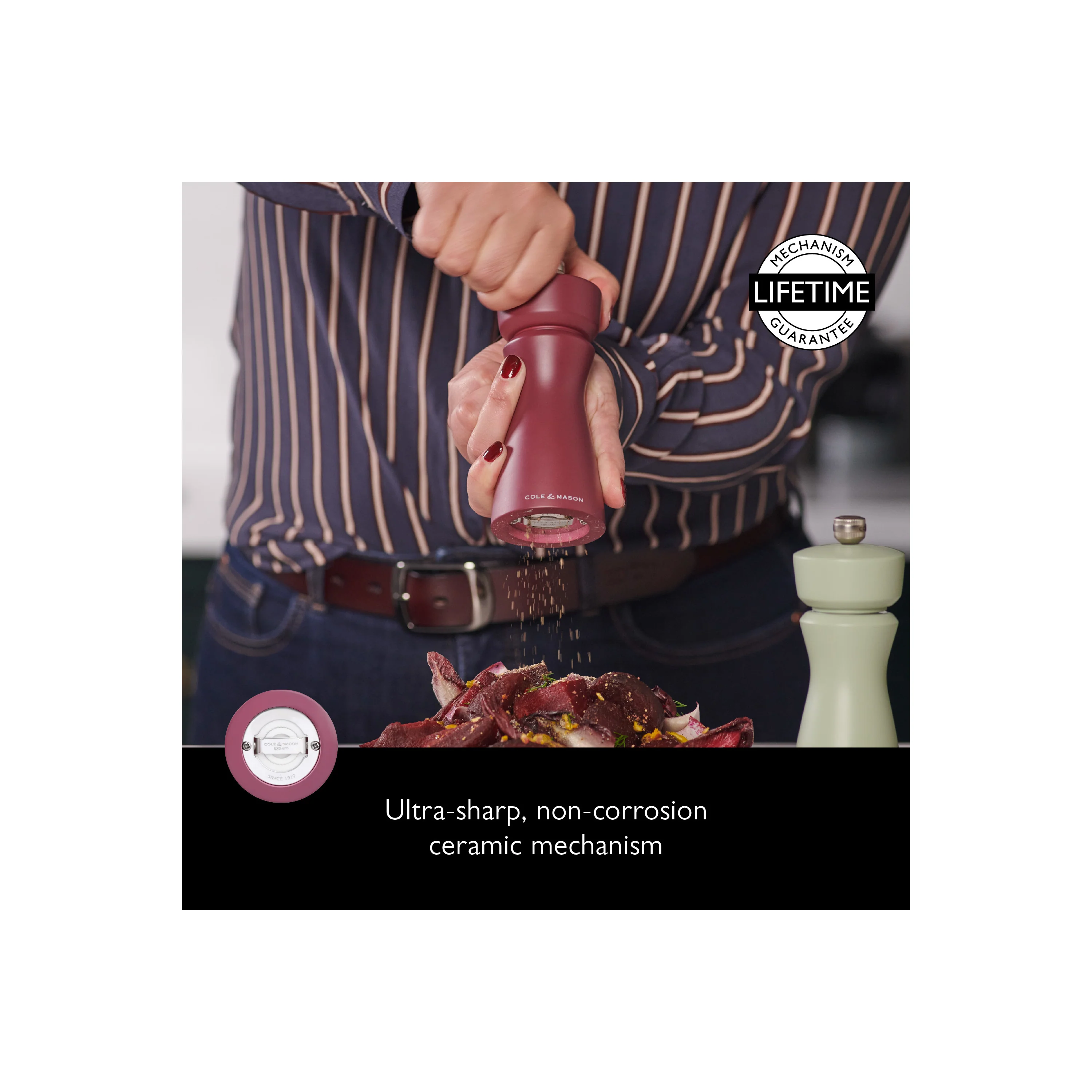 2-in-1 Kenton Salt & Pepper Mill with Ceramic Grinder - Image 4