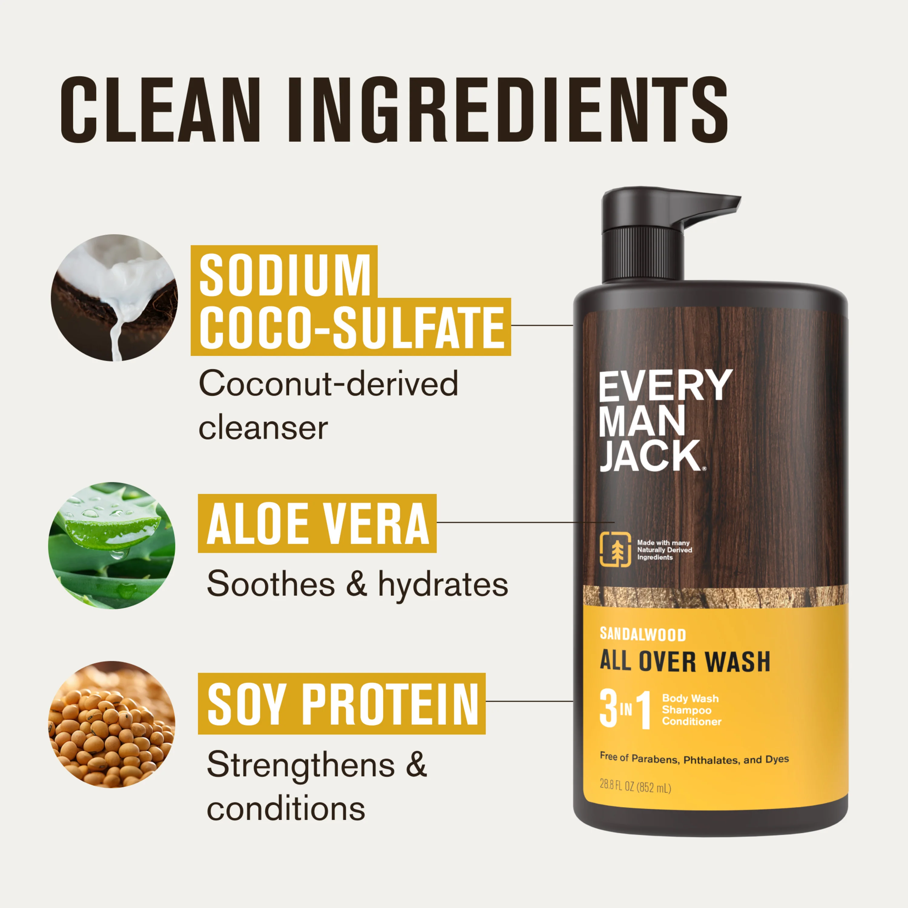 Hydrating Men's 3-in-1 Body Wash and Shampoo and Conditioner - Image 19