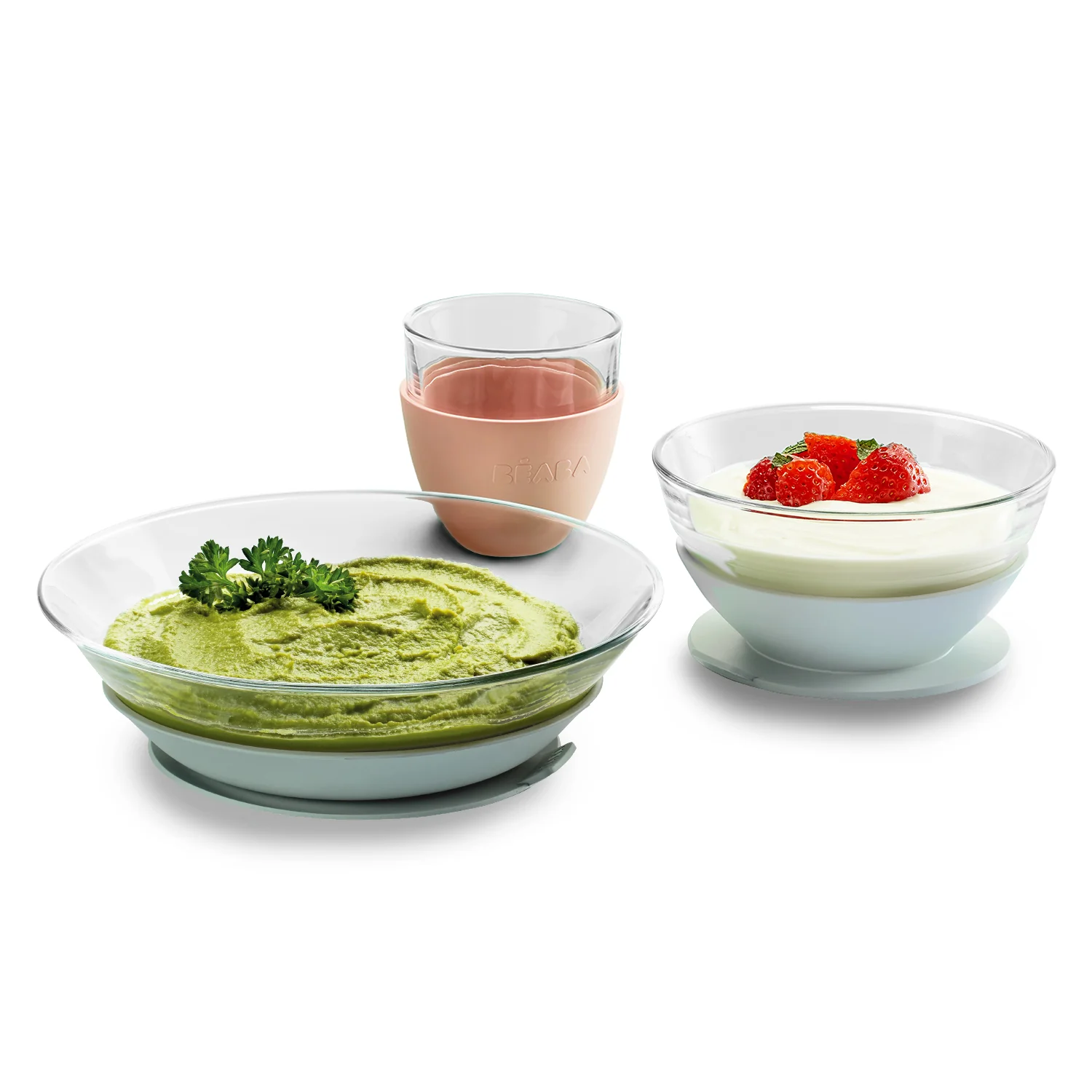 3-Piece Glass Suction Baby and Toddler Feeding Set - Image 11