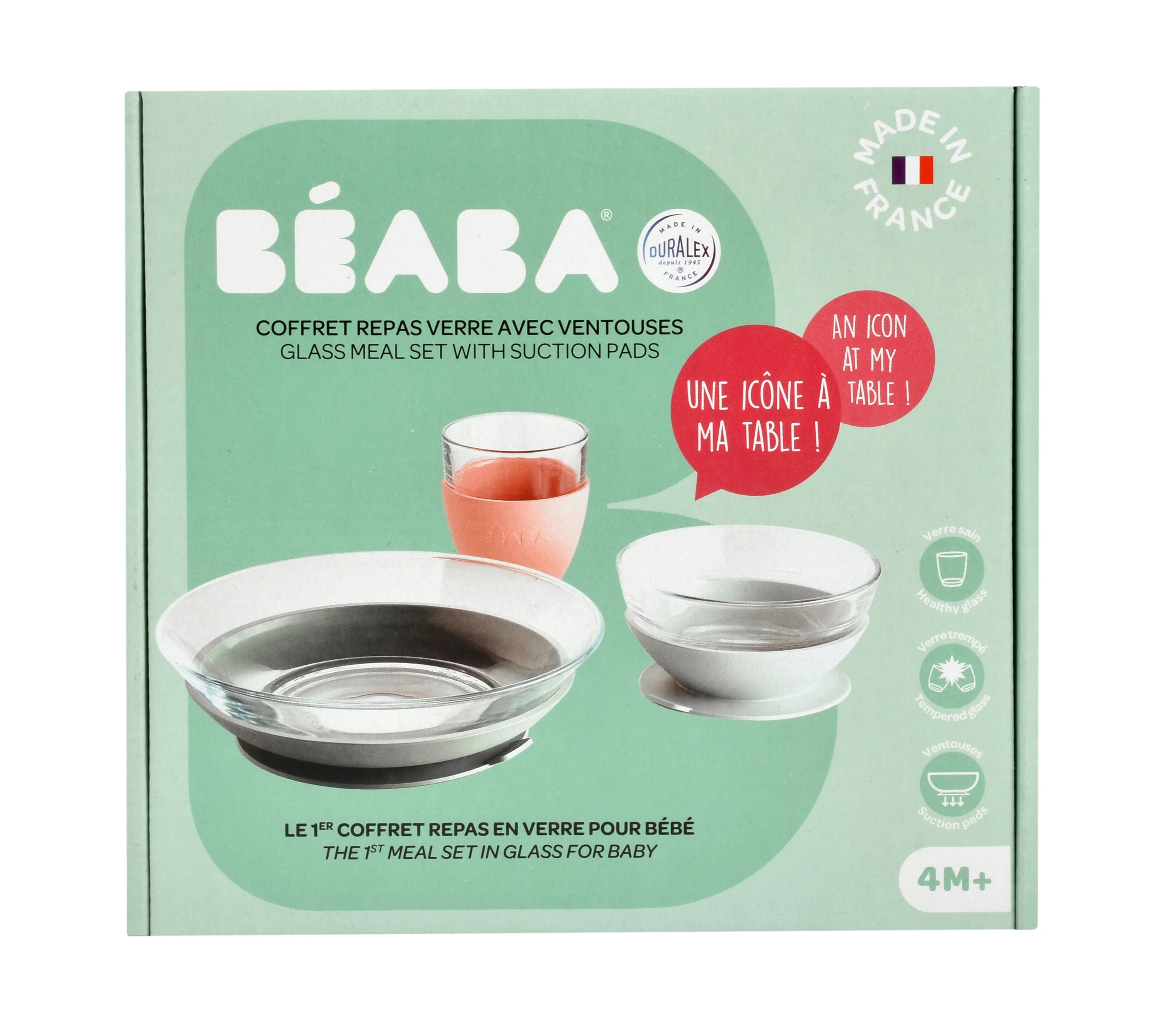 3-Piece Glass Suction Baby and Toddler Feeding Set - Image 12