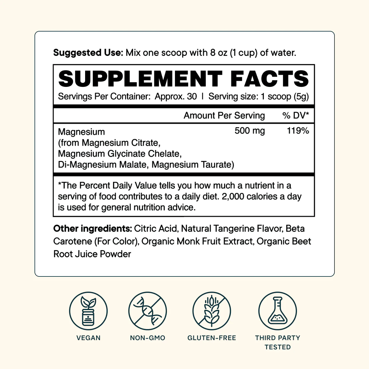 4-in-1 Magnesium Powder Supplement - Image 2