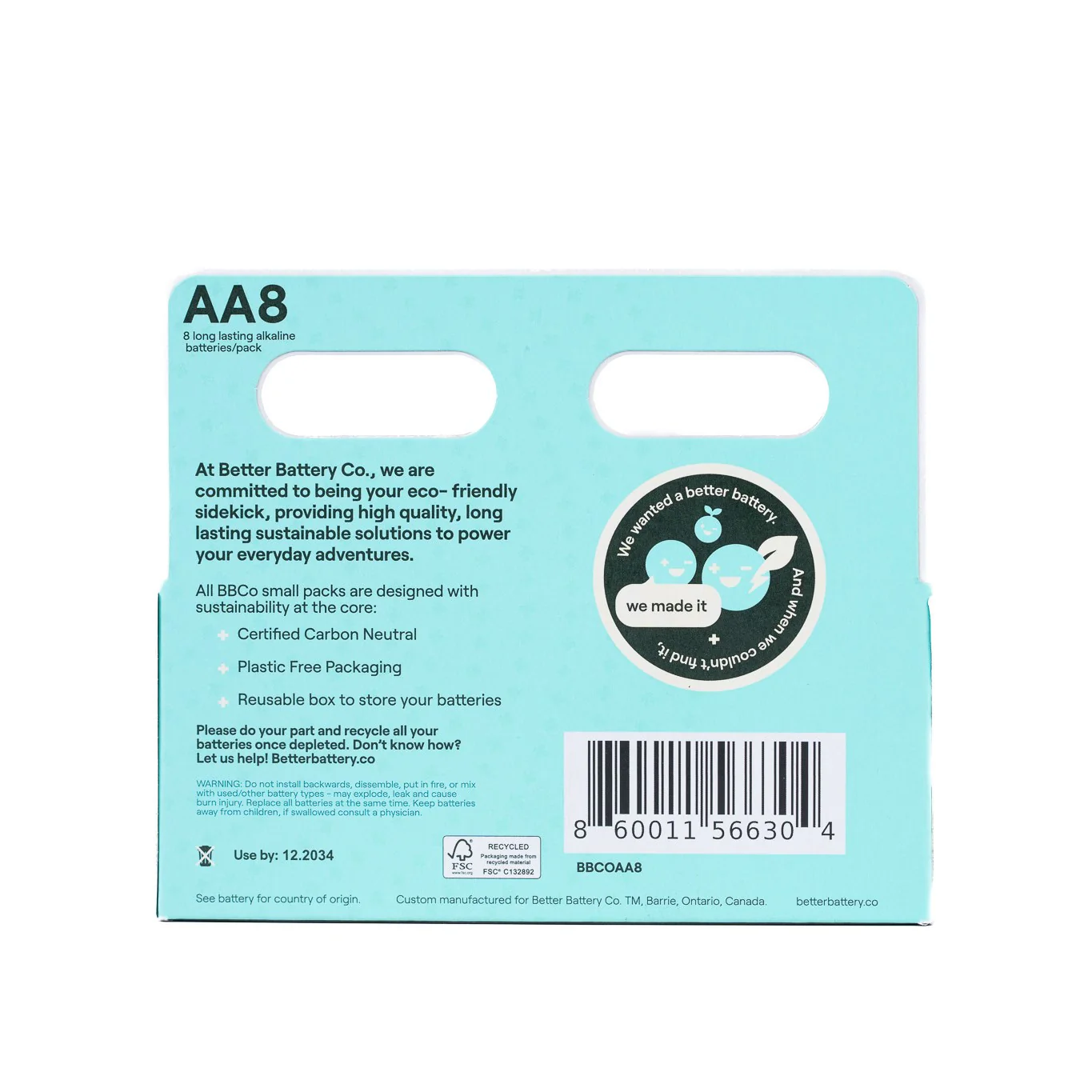AA Alkaline Batteries - Zero-Waste, Carbon-Neutral - Image 3