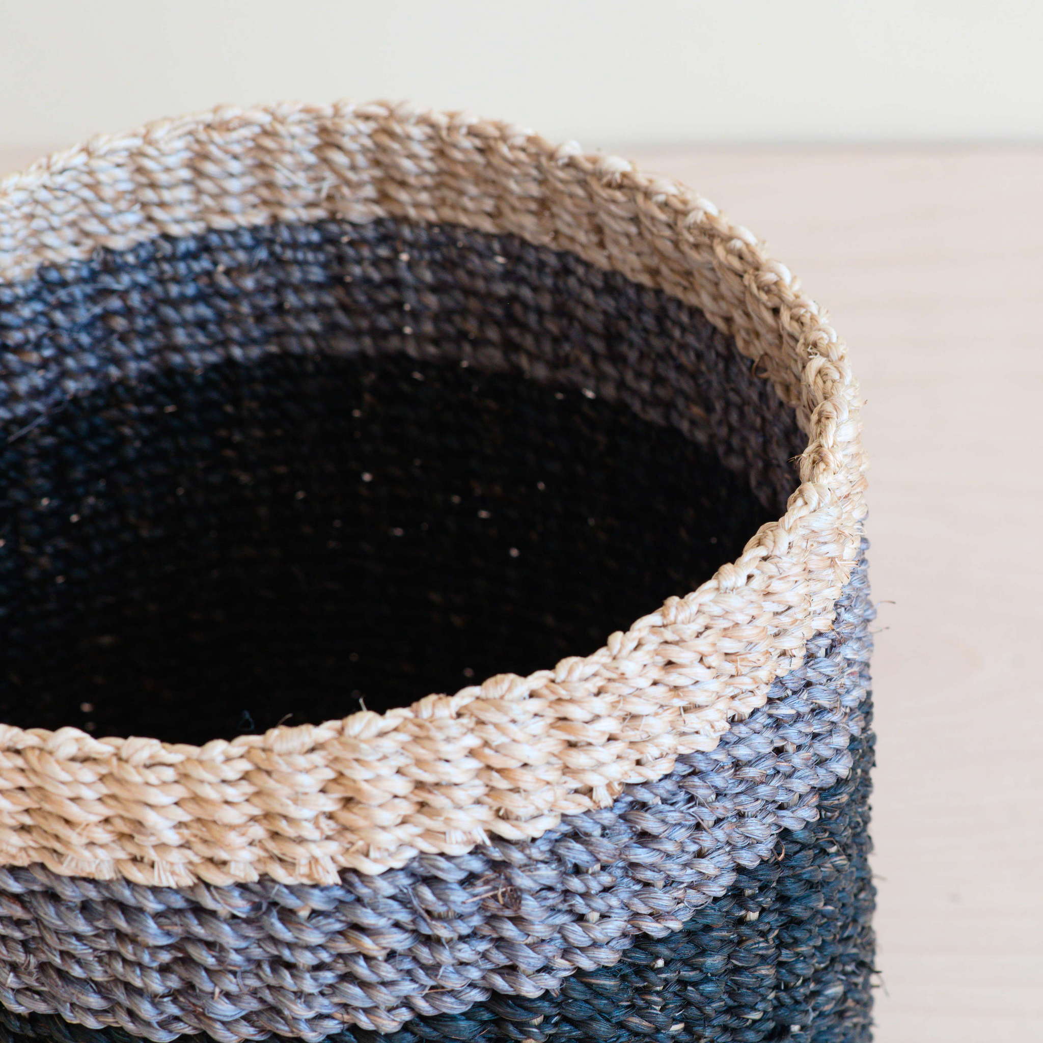 Abaca Cylinder Tabletop Basket - Image 5