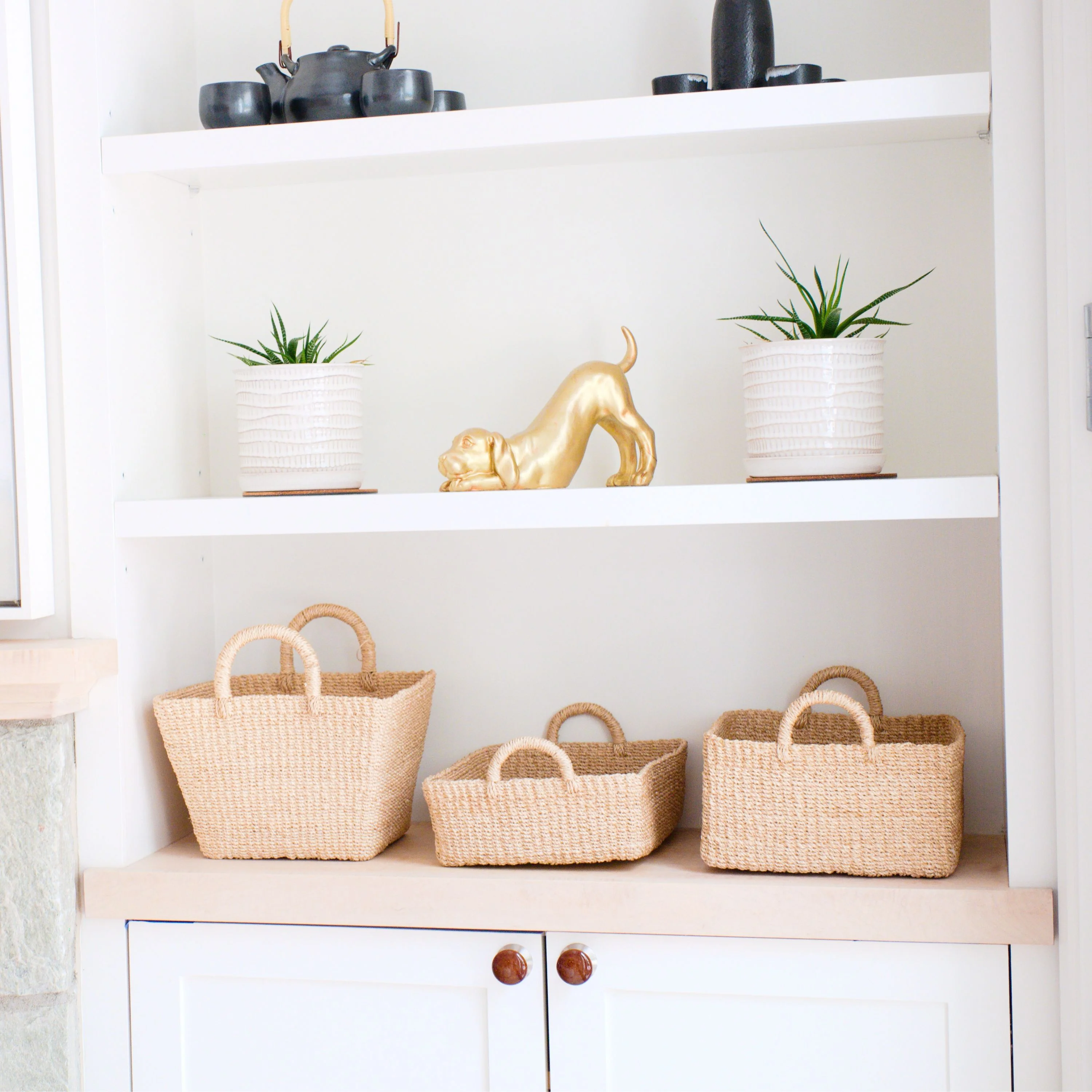 Abaca Rectangle Tray with Handles - Image 6