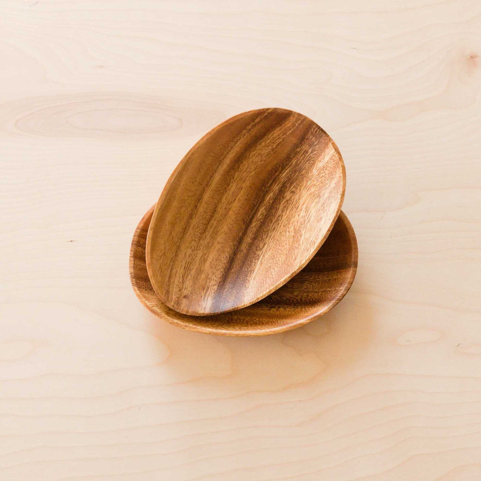 Acacia Oval Plates 7", set of 2 - Image 6