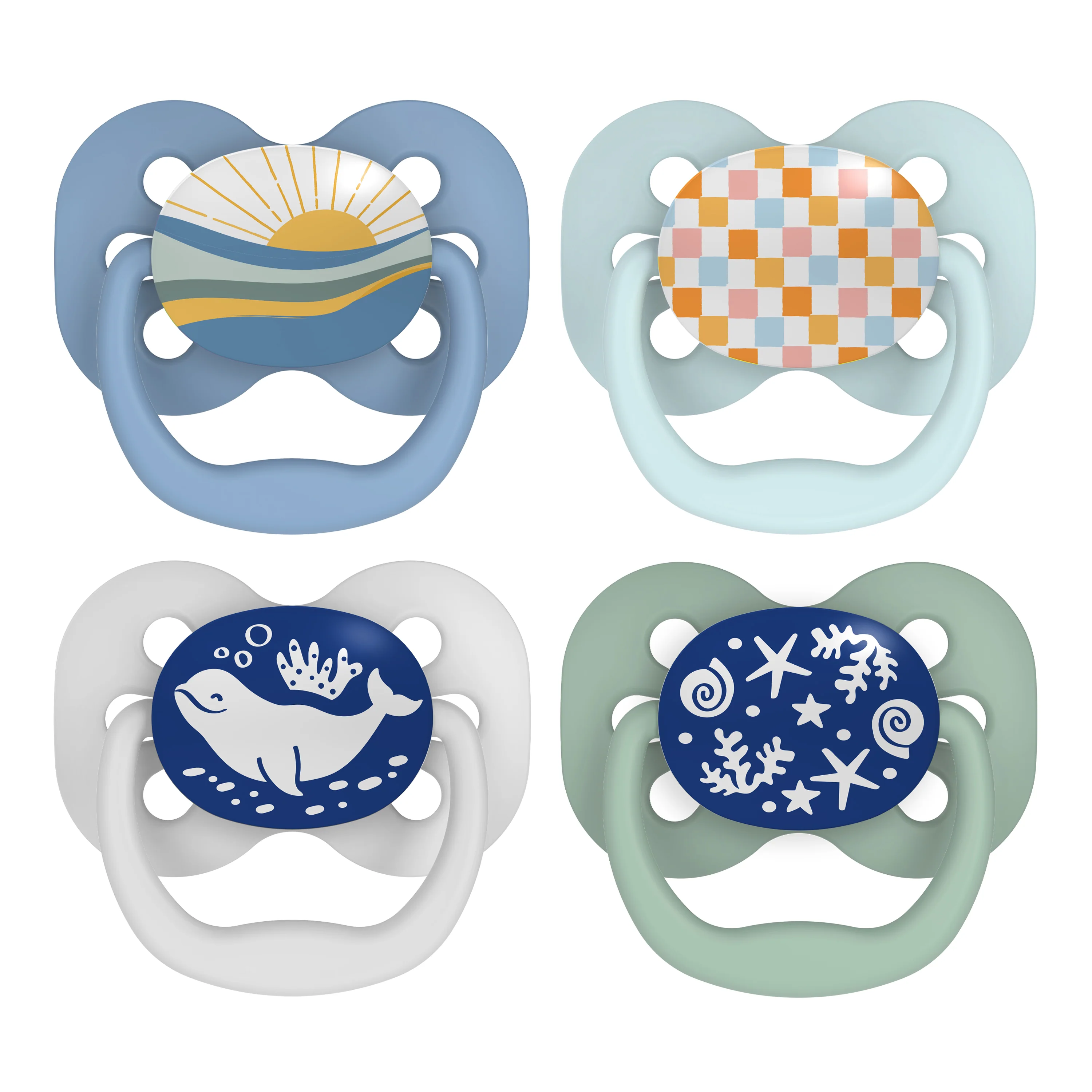 Advantage Glow-in-the-Dark Baby Pacifier, Stage 1, Fully Symmetrical Soother with Soft Silicone Bulb - Image 5