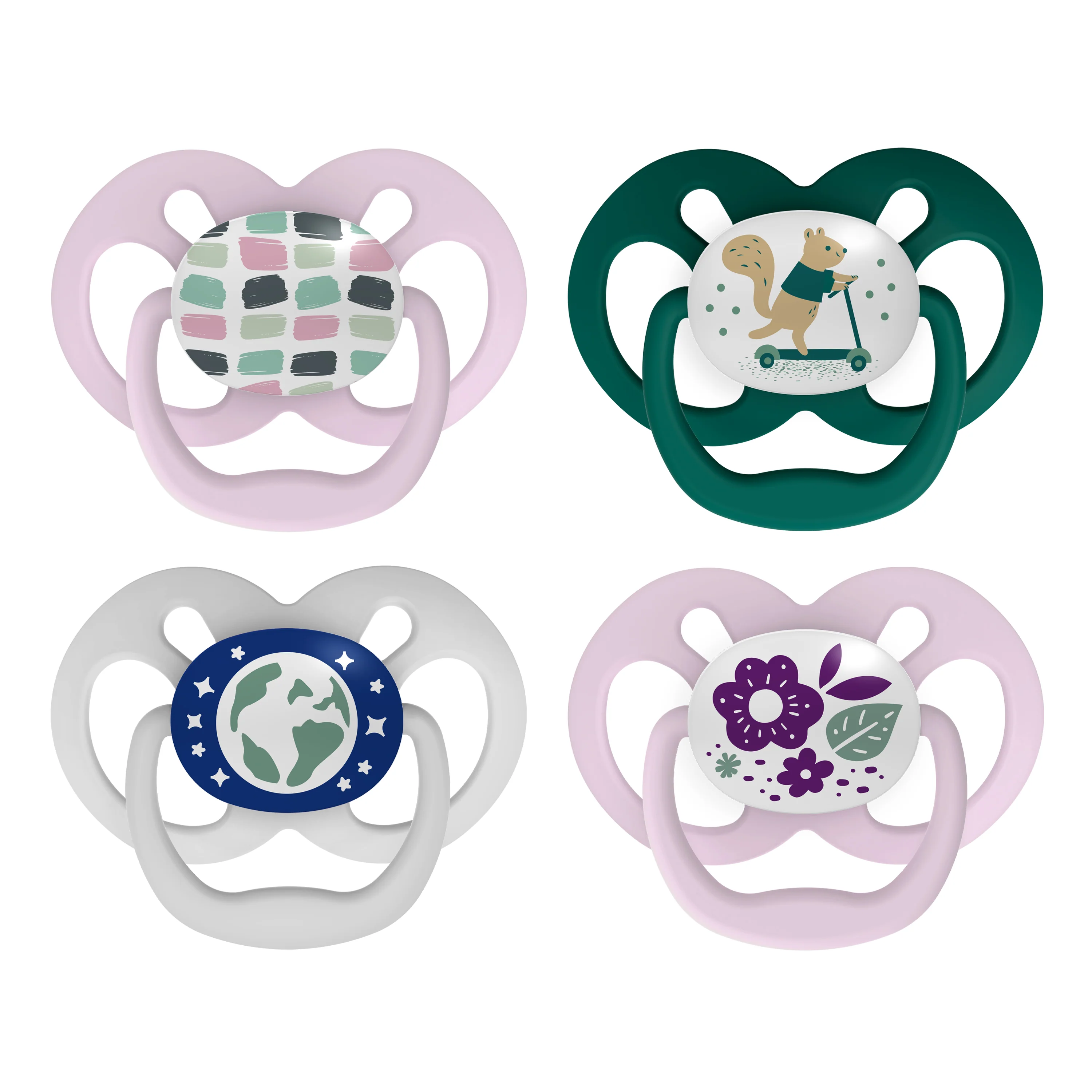 Advantage Glow-in-the-Dark Baby Pacifier, Stage 2, Fully Symmetrical Soother with Soft Silicone Bulb - Image 4