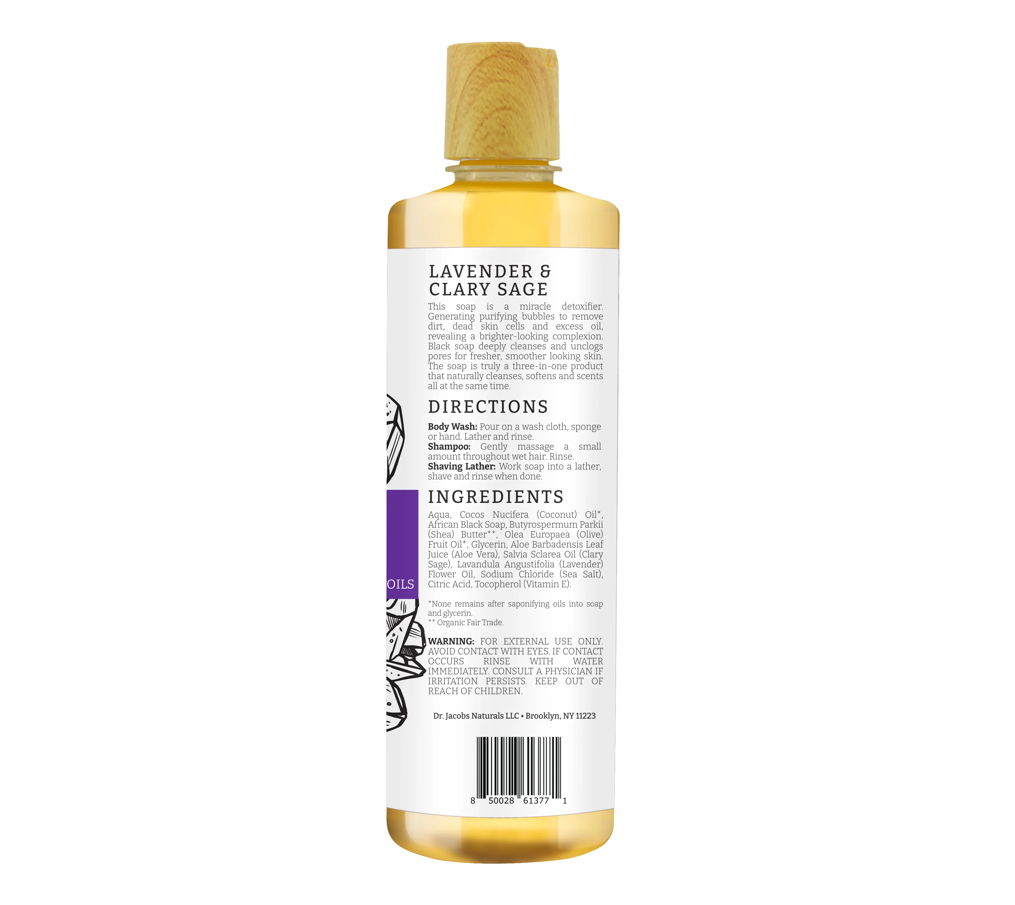 African Black Soap Body Wash - Image 4