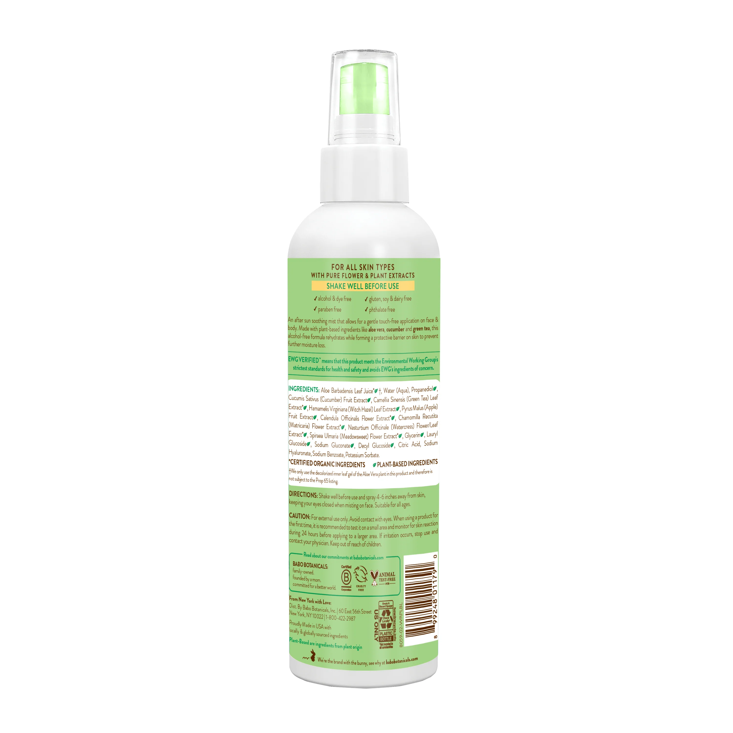 After Sun Aloe Vera & Cucumber Soothing Mist - Image 2