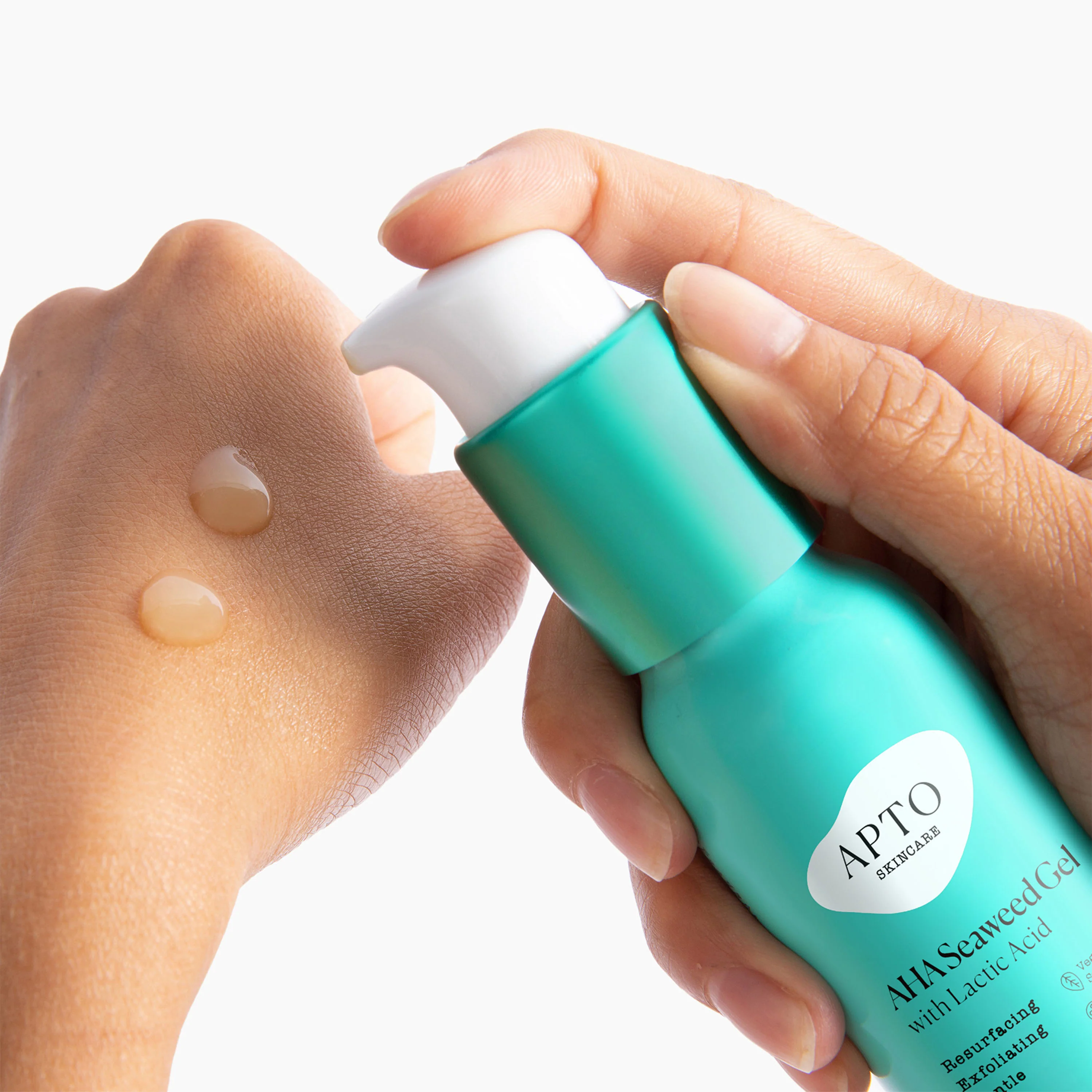 AHA Seaweed Gel with Lactic Acid, Resurfacing & Deeply Exfoliating Formula - Image 3