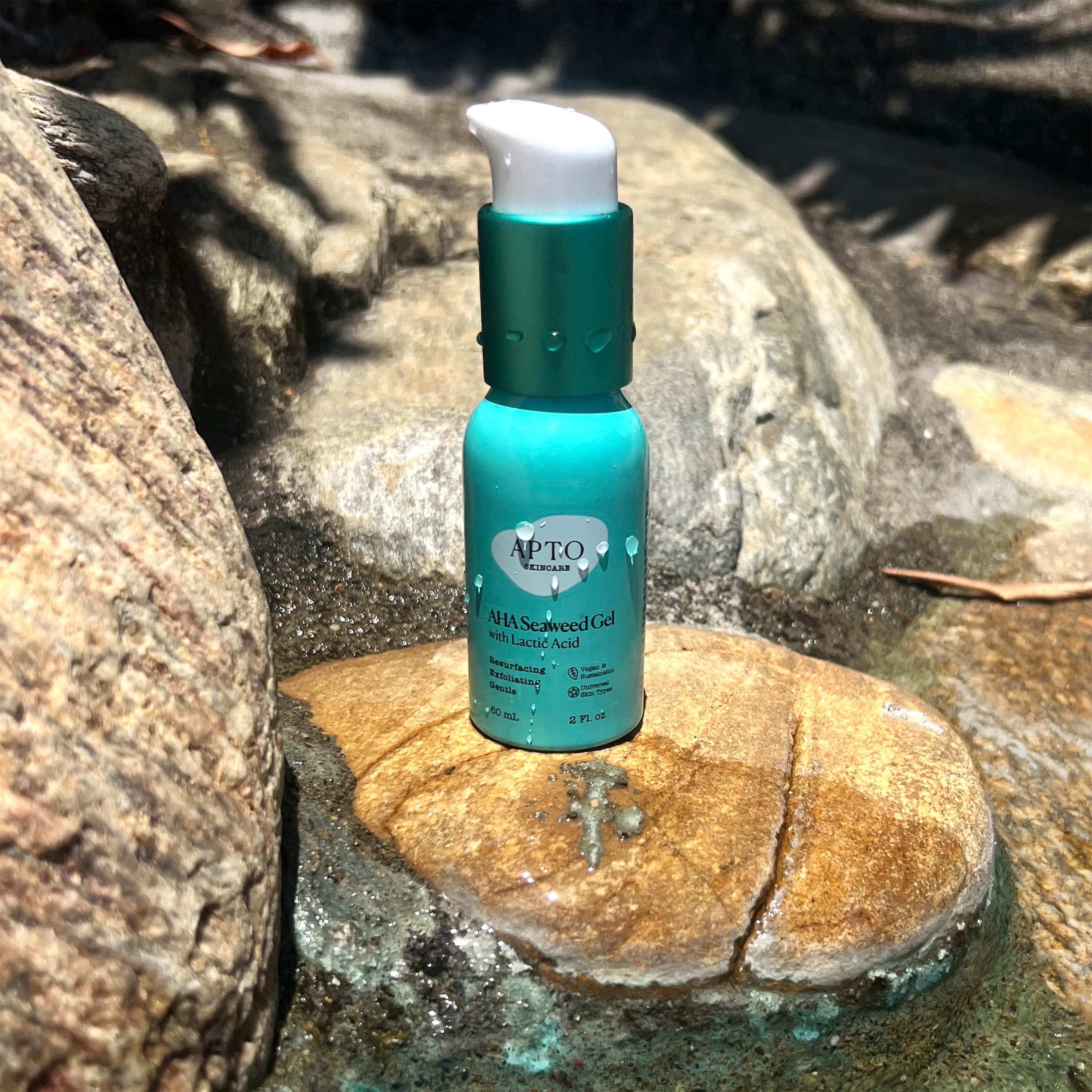 AHA Seaweed Gel with Lactic Acid, Resurfacing & Deeply Exfoliating Formula - Image 4