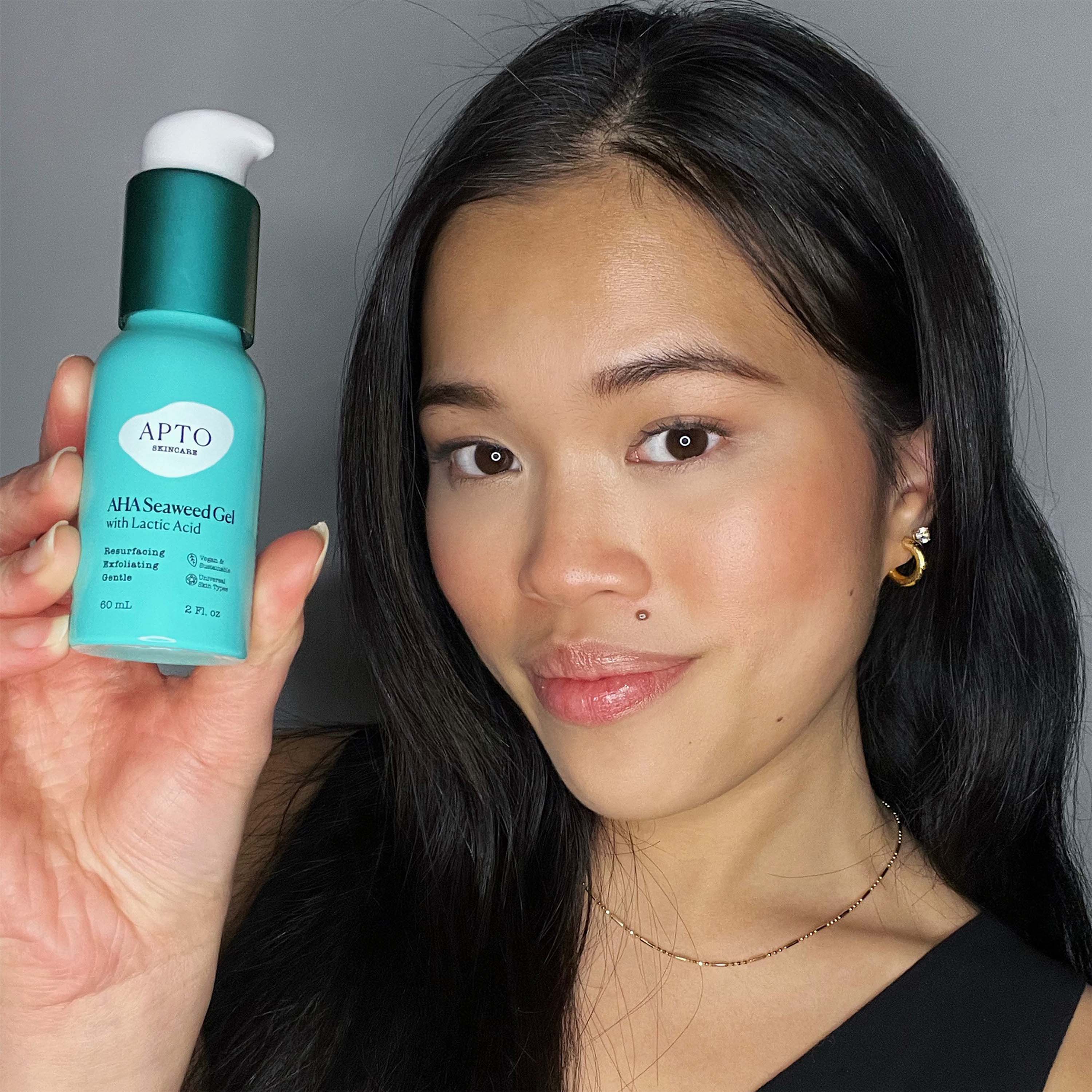 AHA Seaweed Gel with Lactic Acid, Resurfacing & Deeply Exfoliating Formula - Image 5