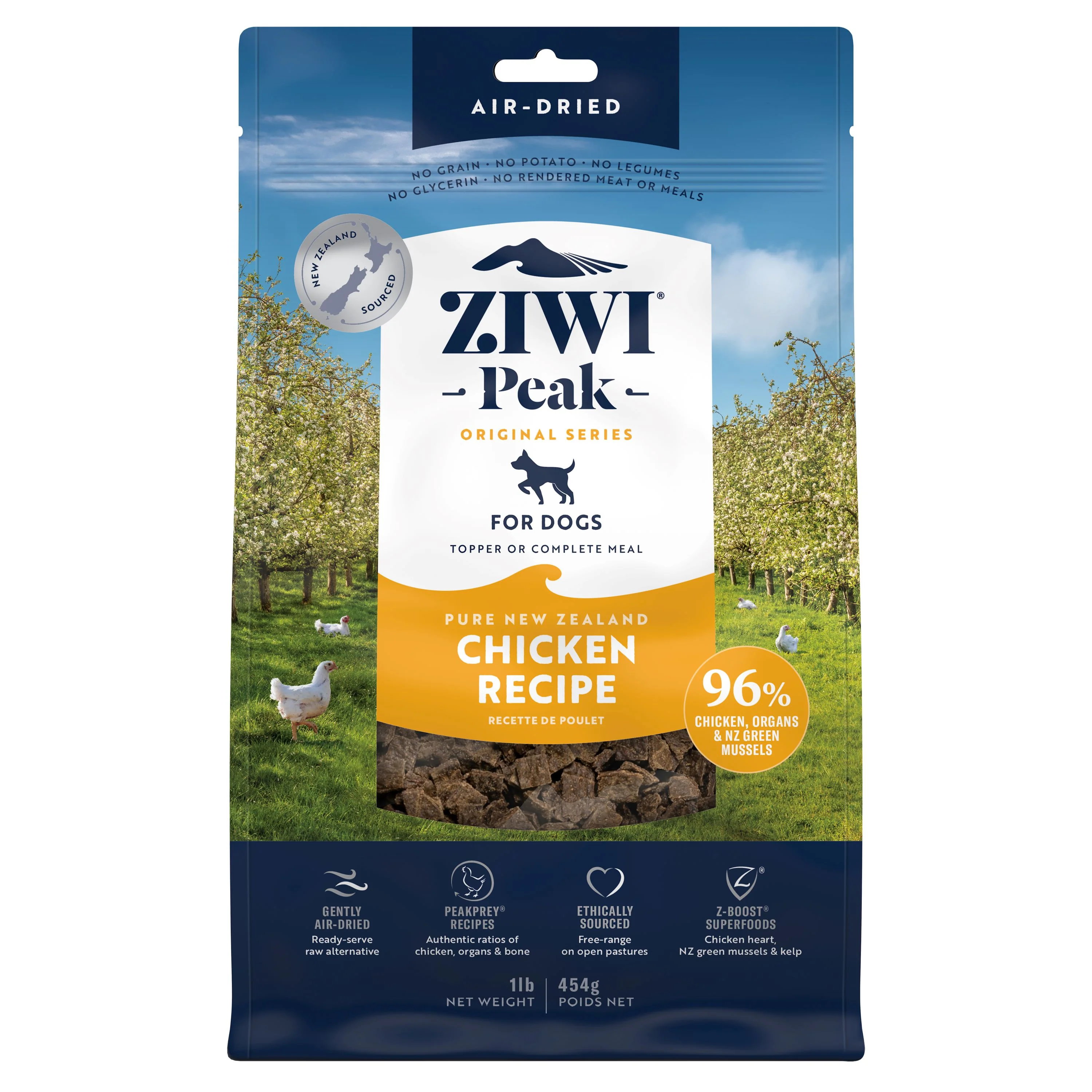 Air-Dried Dog Food - Chicken – All Natural, High Protein, Grain Free, Limited Ingredient w/ Superfoods