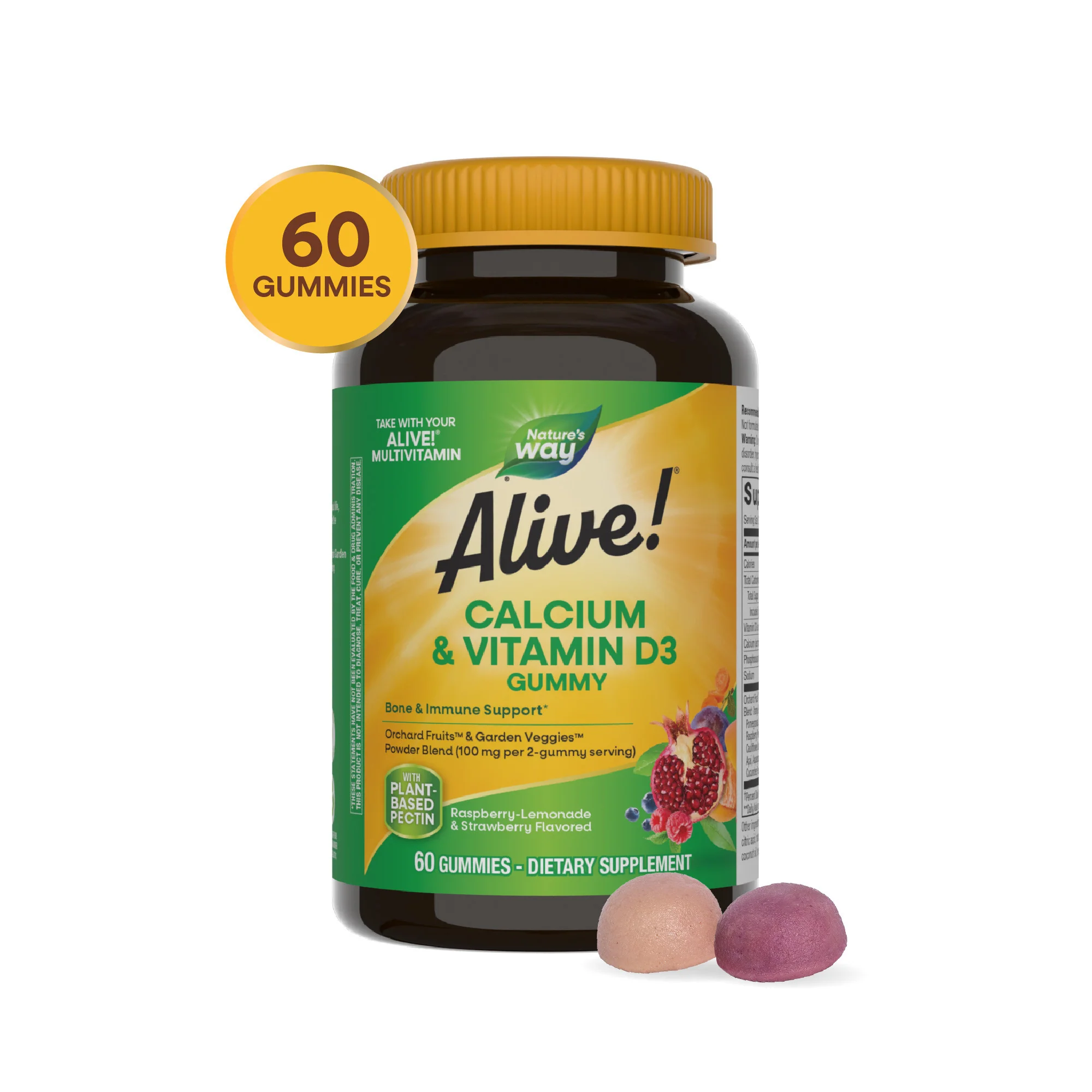 Alive!® Calcium + D3 Gummy - For Bone & Immune Support - Image 5