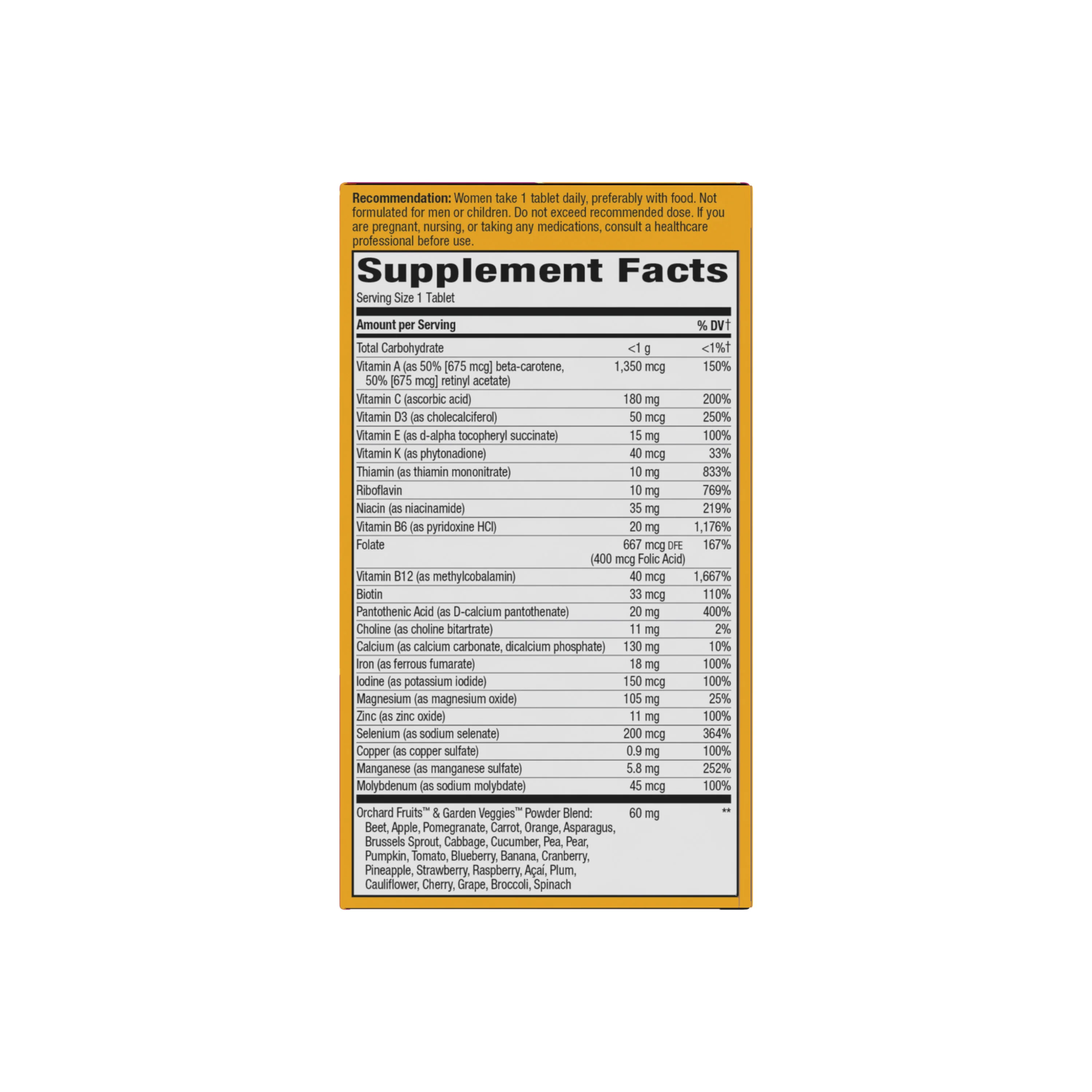 Alive!® Once Daily Women's Ultra Potency Complete Multivitamin - Image 3
