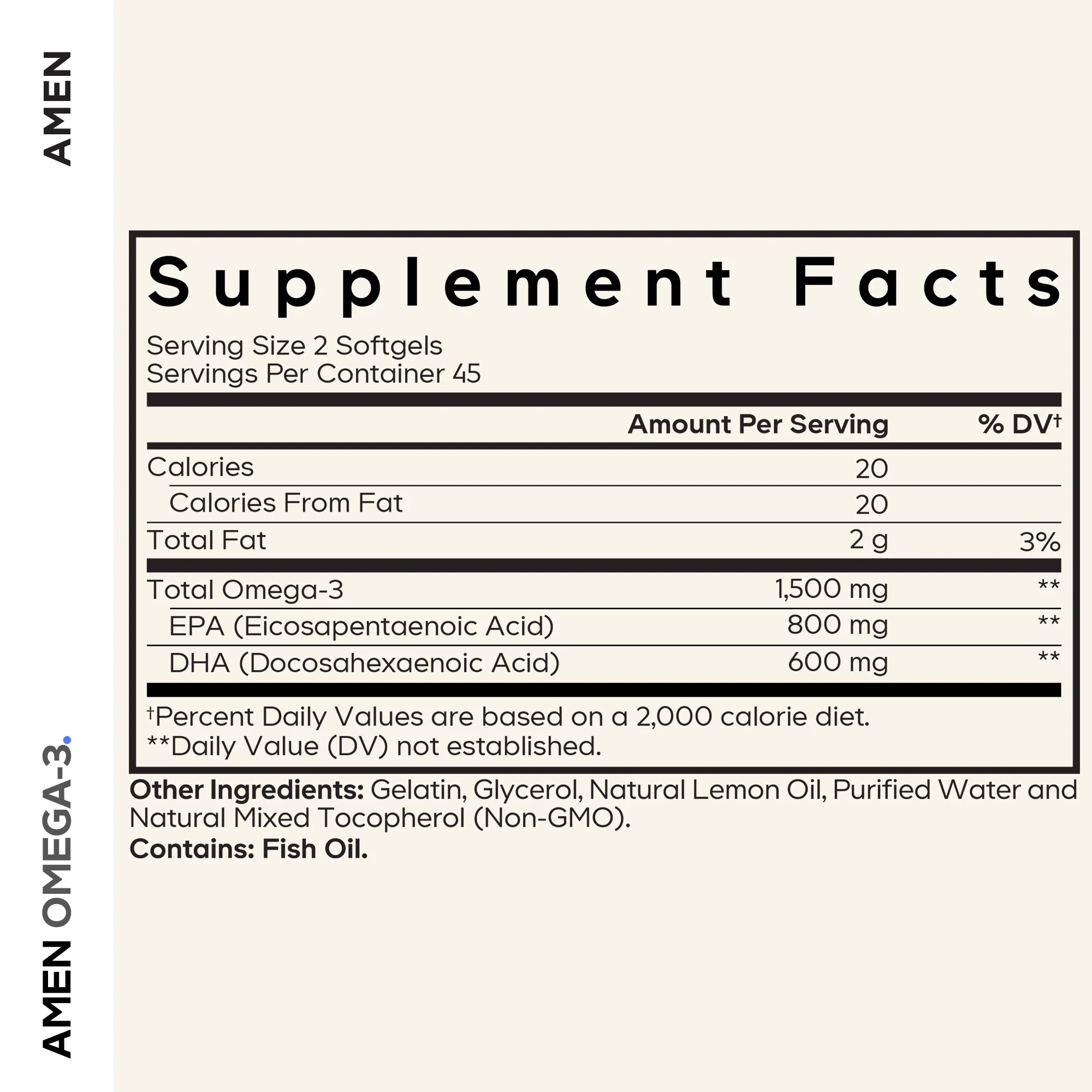 Amen Omega-3 - Image 3