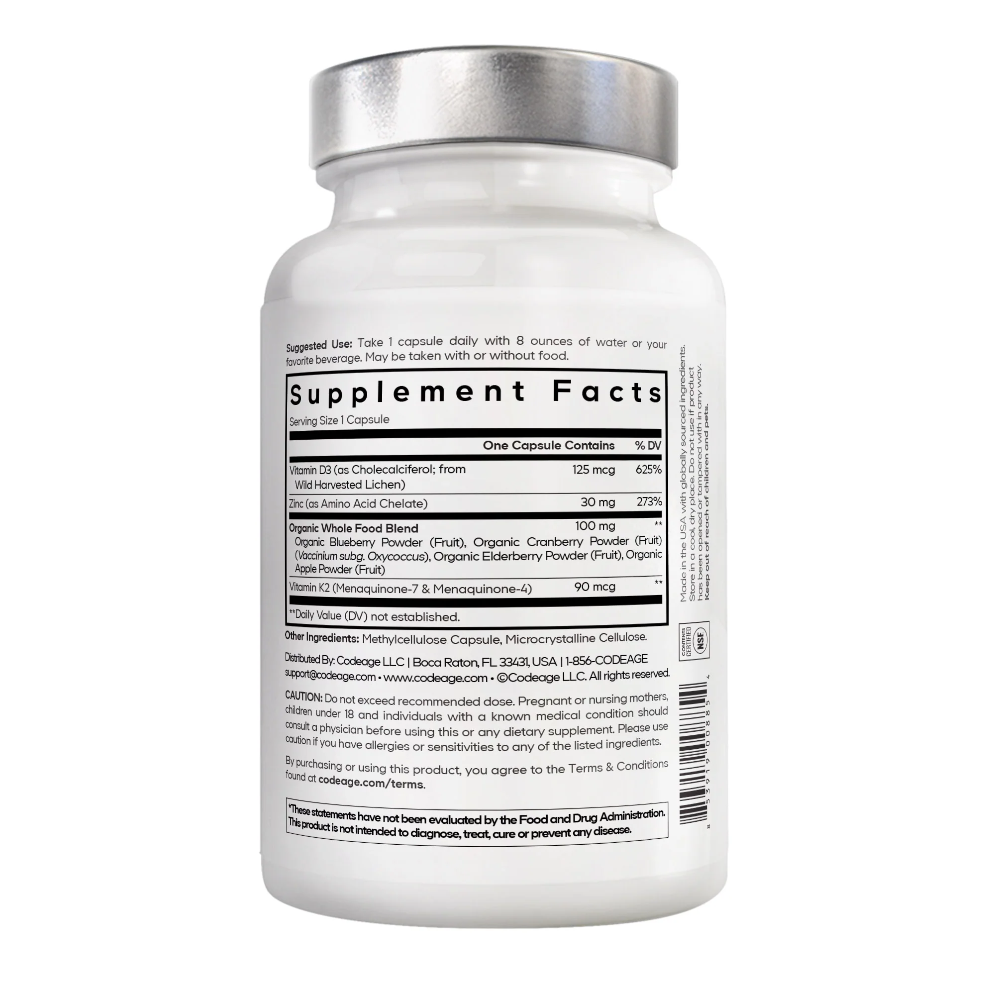 Amen Vitamin D, K2 & Zinc Capsules - Image 8