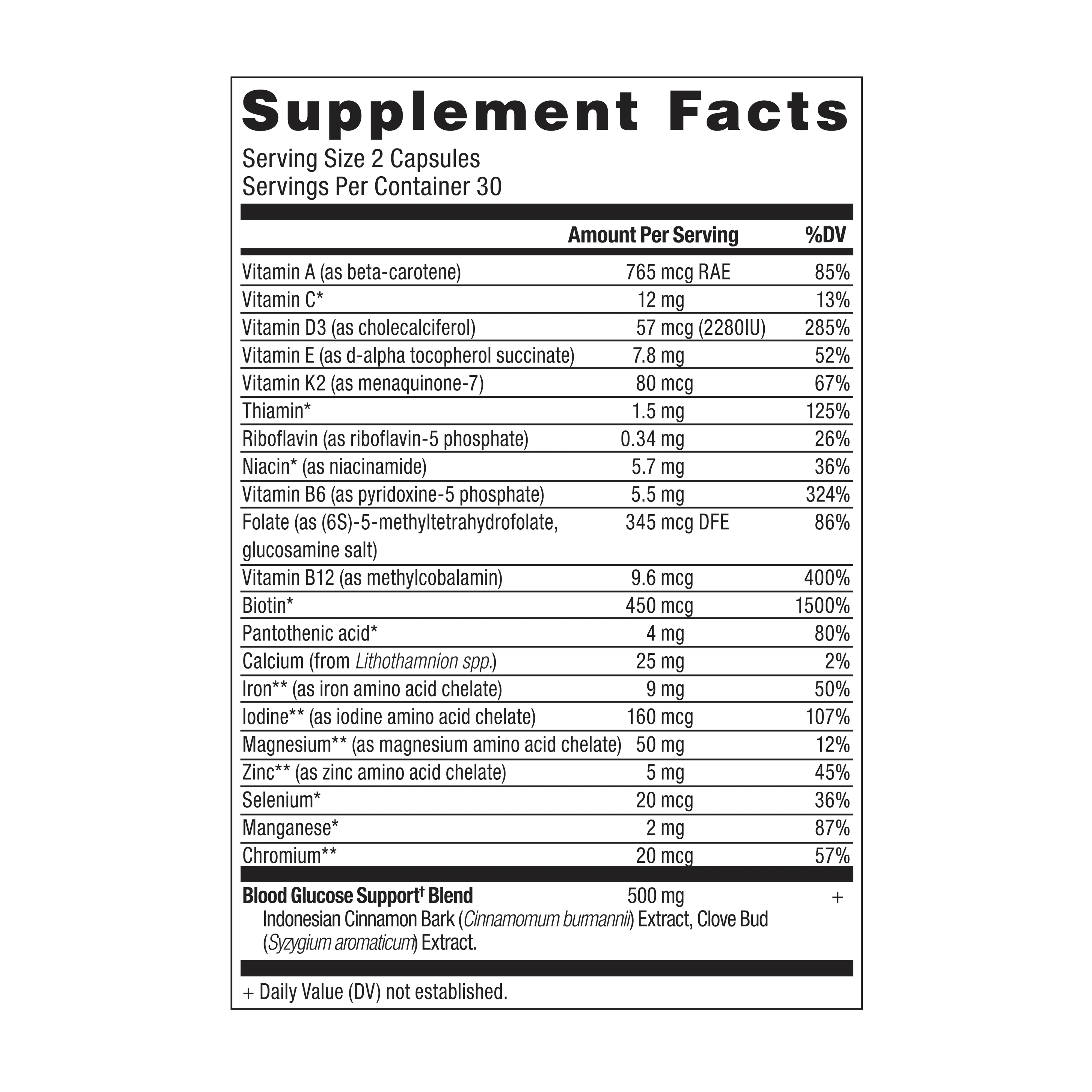 Ancient Multi Blood Sugar Support Capsules - Image 2