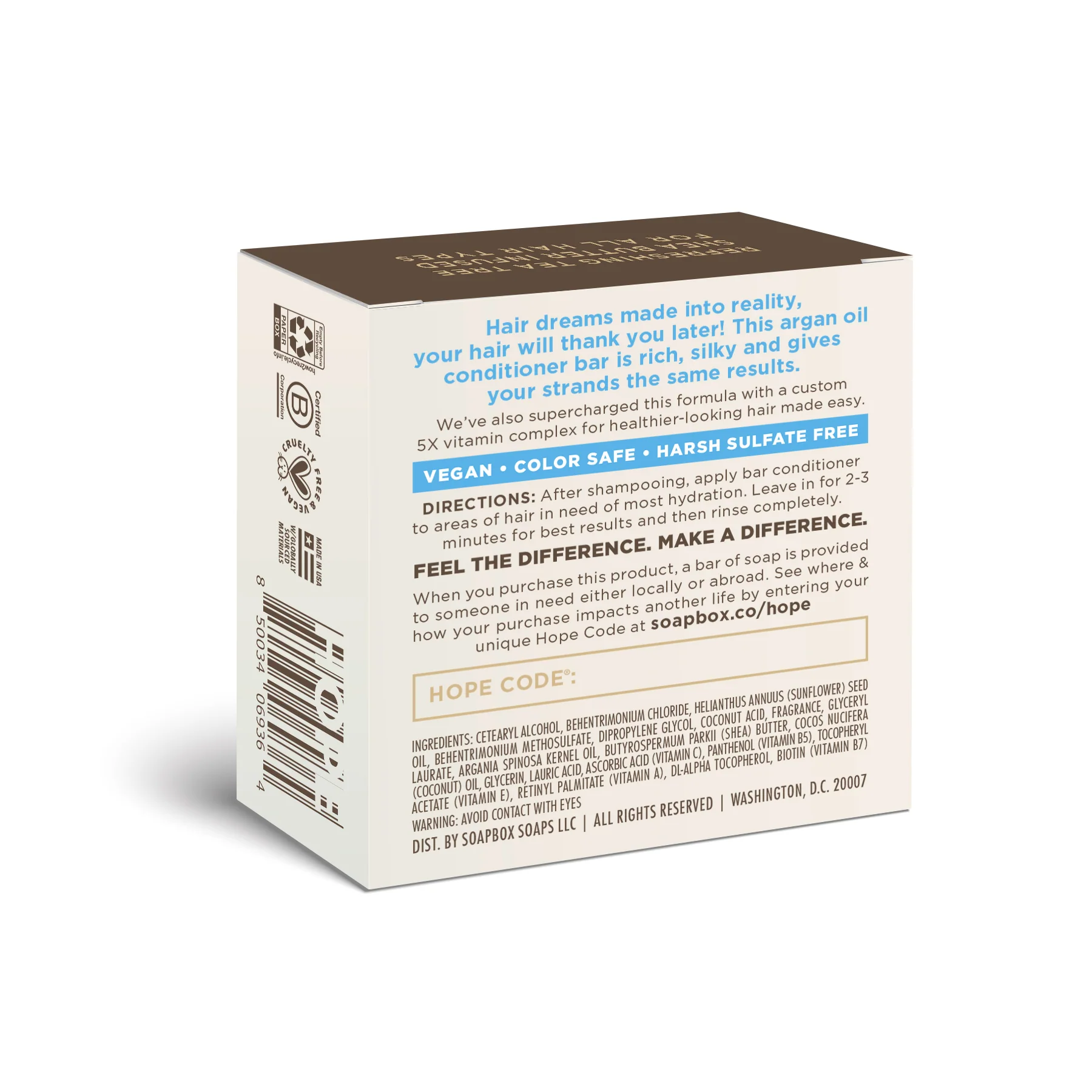 Argan Oil Anti-Frizz Conditioner Bar - Image 2