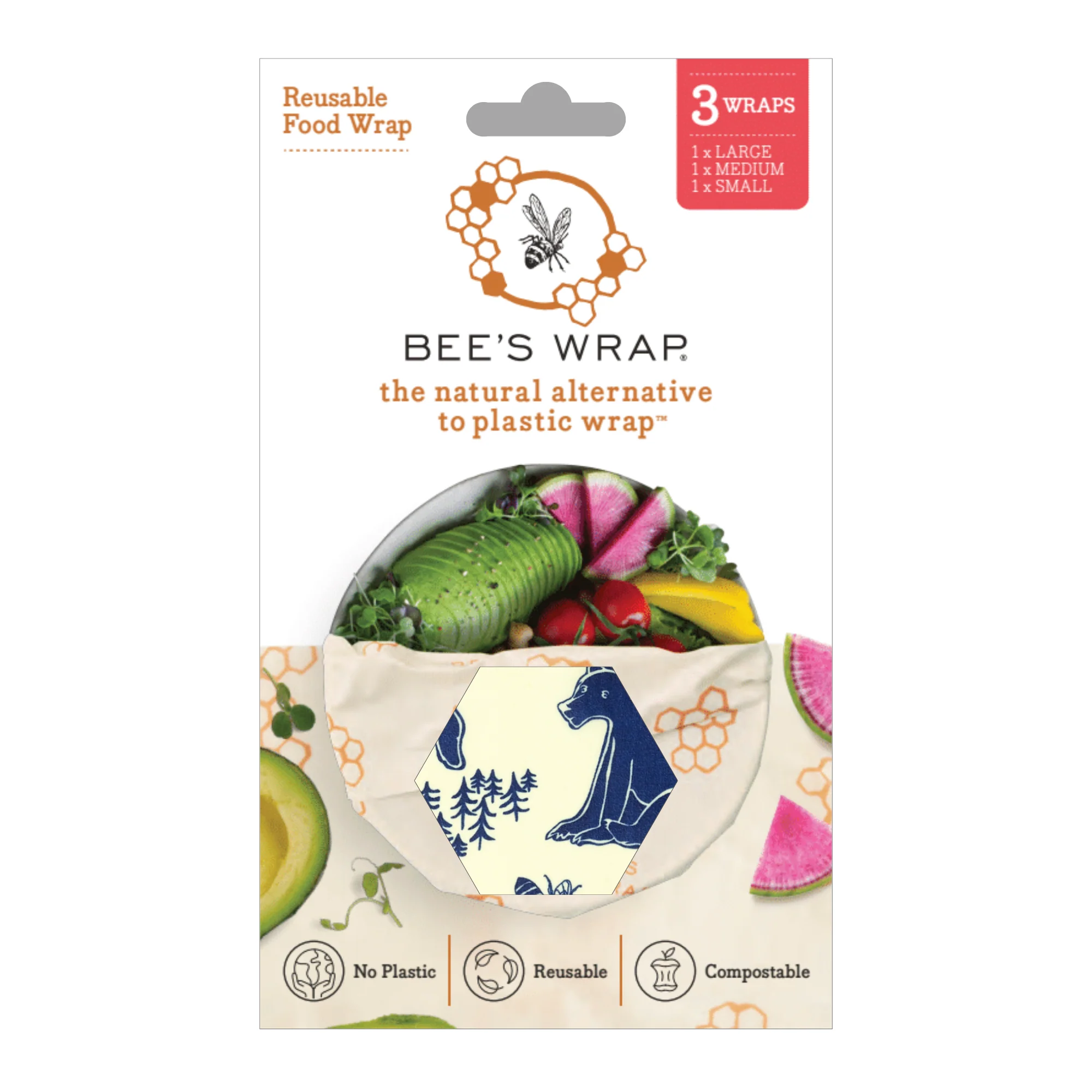 Assorted 3 Pack Flat Wraps - Image 2