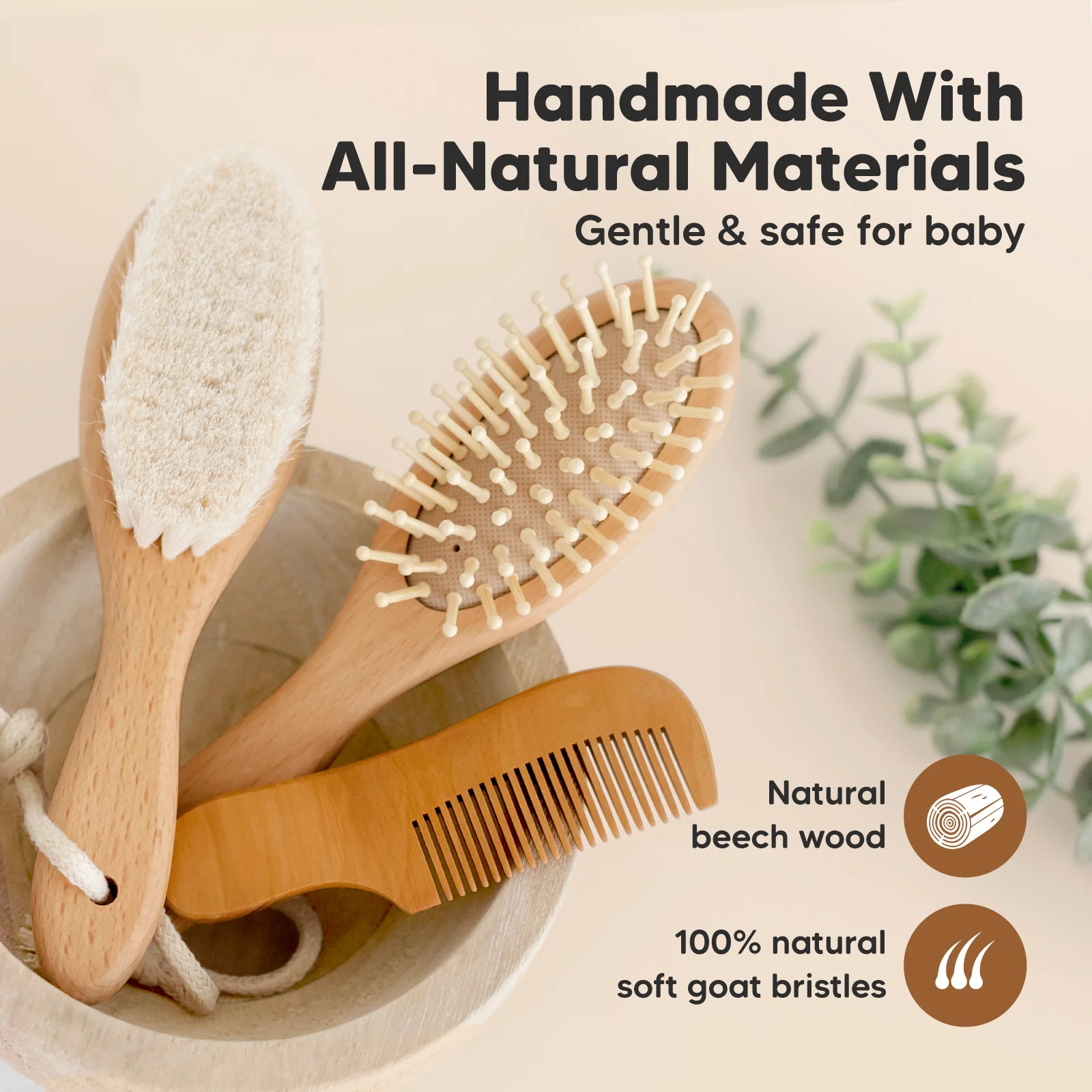 Baby Hair Brush and Comb Set - Image 4