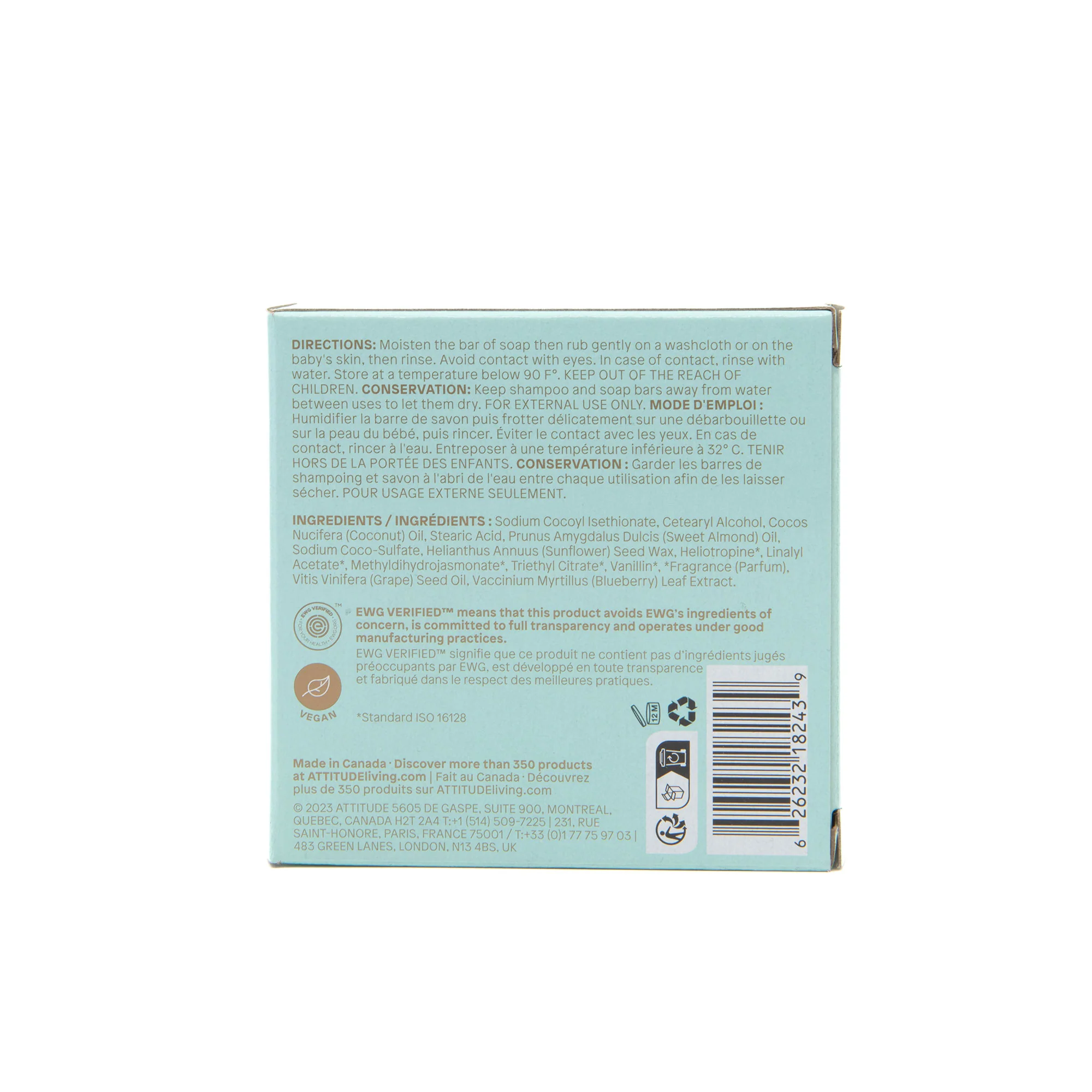 baby leaves Shampoo and Body Soap Bar - Image 4