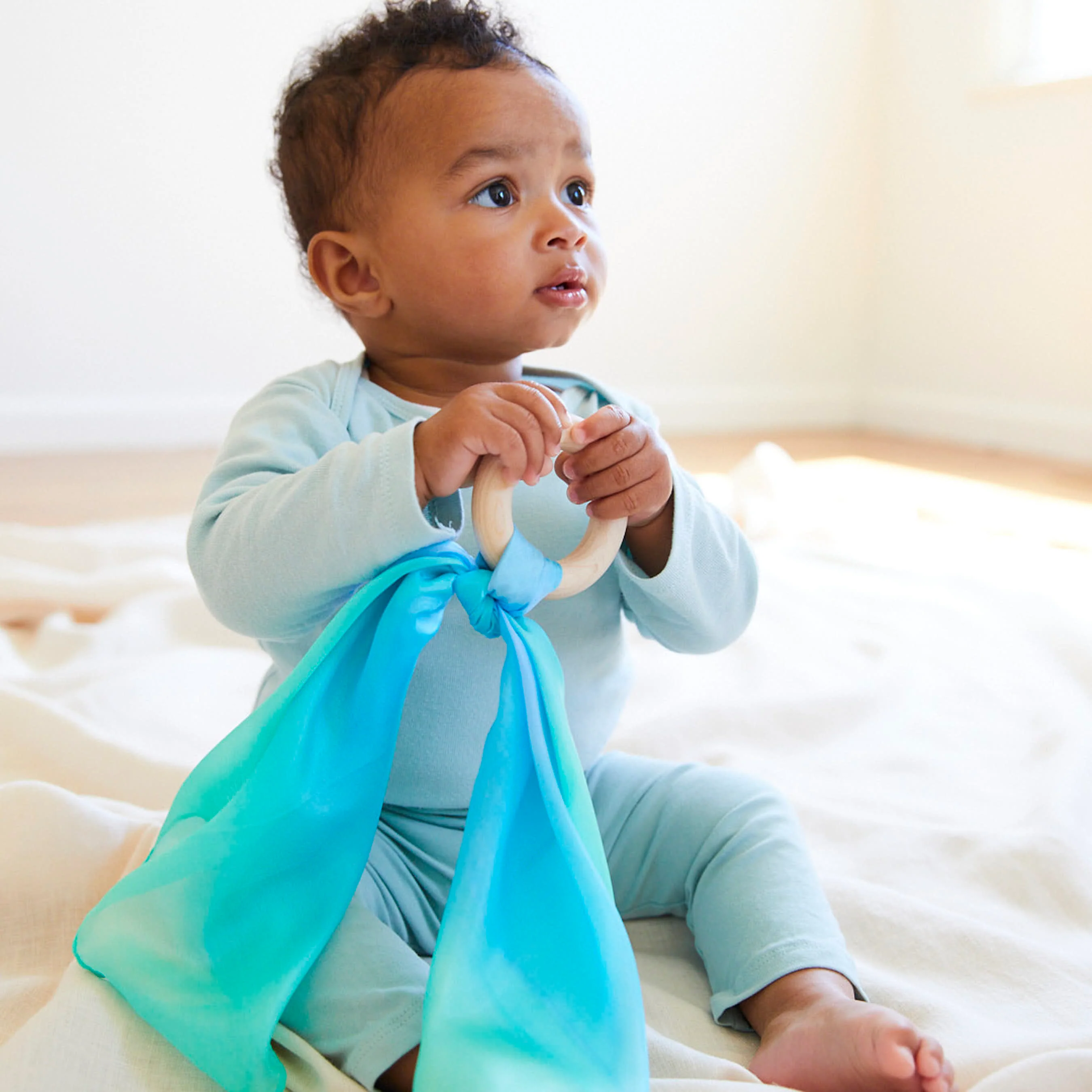 Baby Teether, Silk and FSC-Certified Wood - Image 6