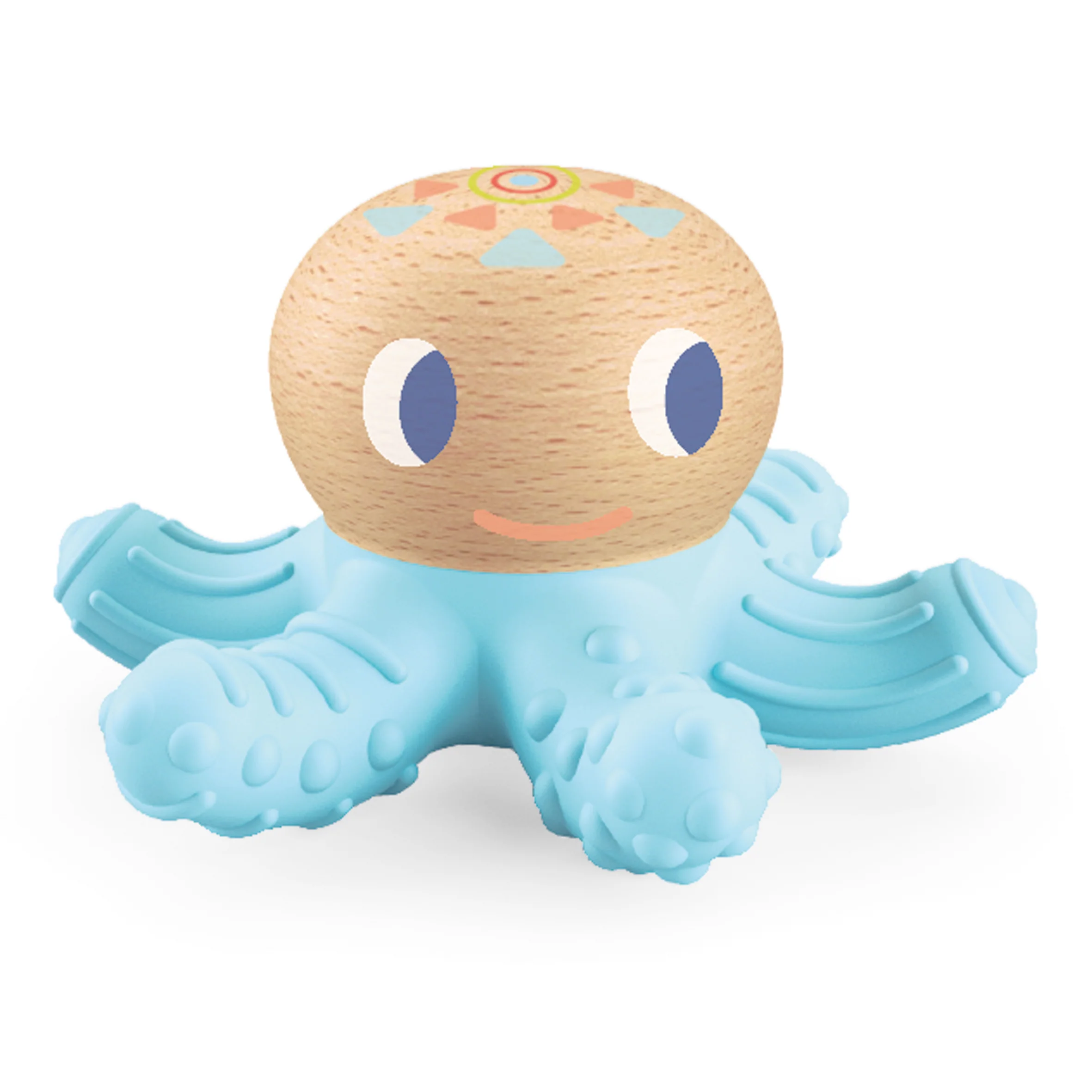BabySquidi Infant Teether made with FSCĀ® Certified Wood , 0+ Months