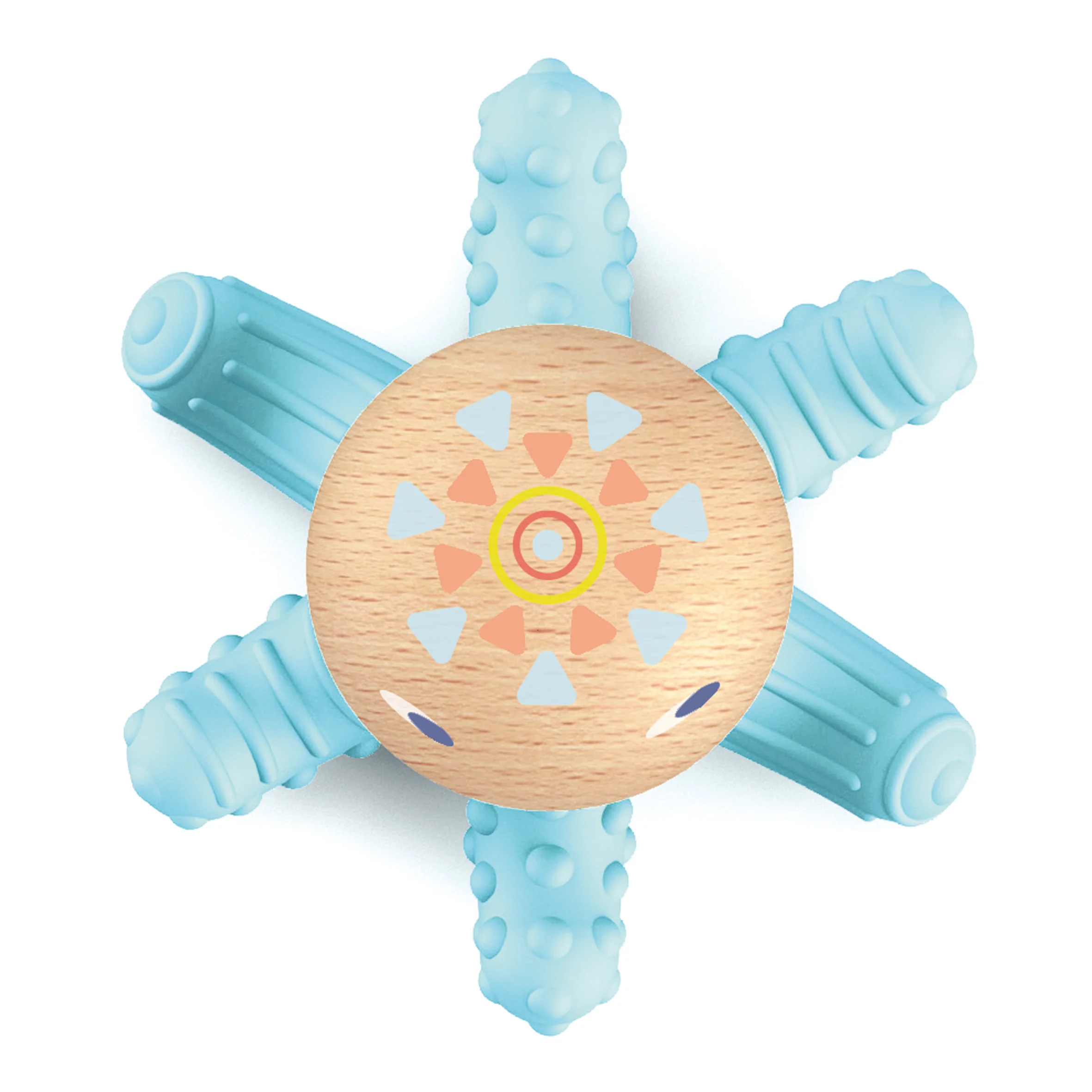 BabySquidi Infant Teether made with FSCĀ® Certified Wood , 0+ Months - Image 3