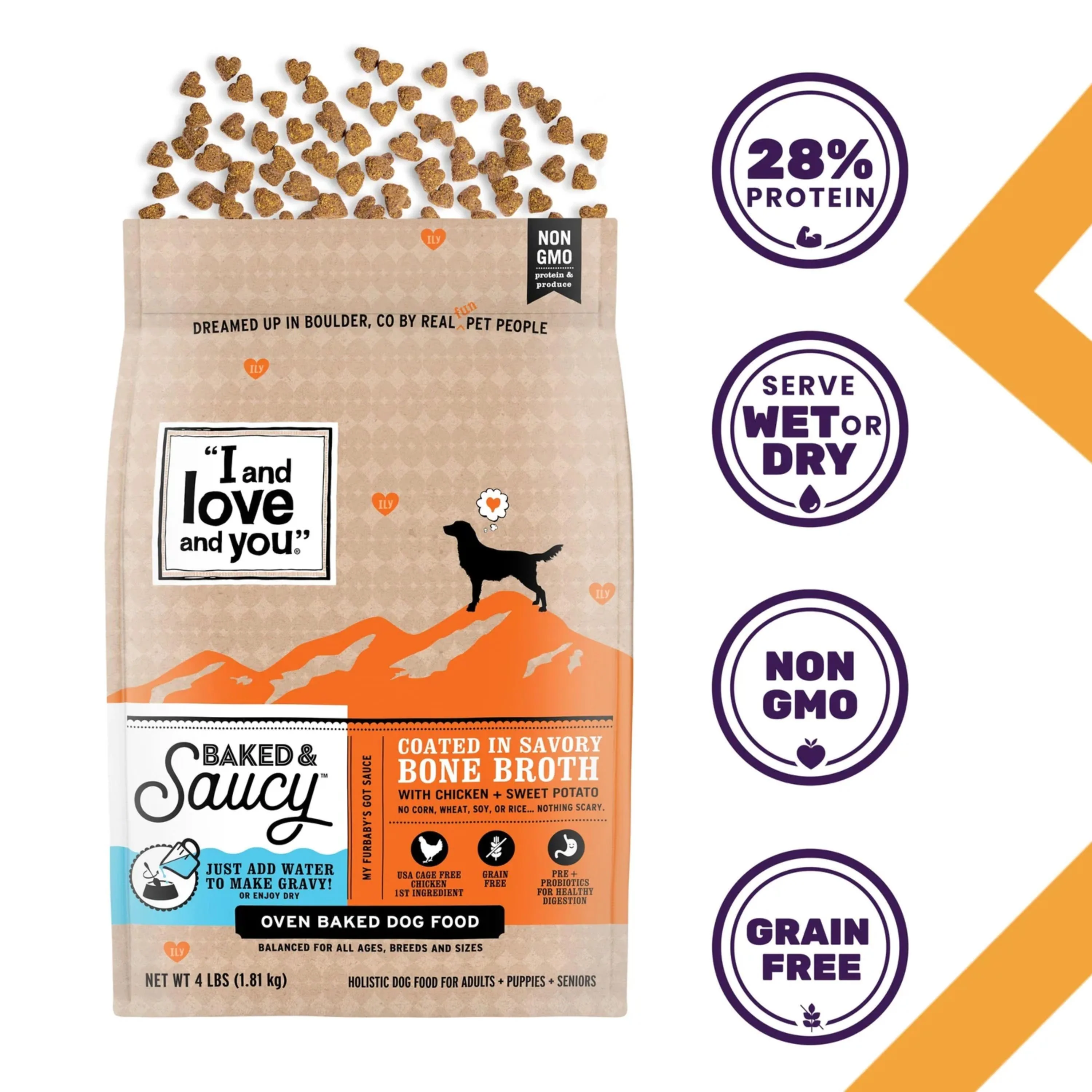 Baked & Saucy w/ Chicken + Sweet Potato Baked Kibble - Image 3