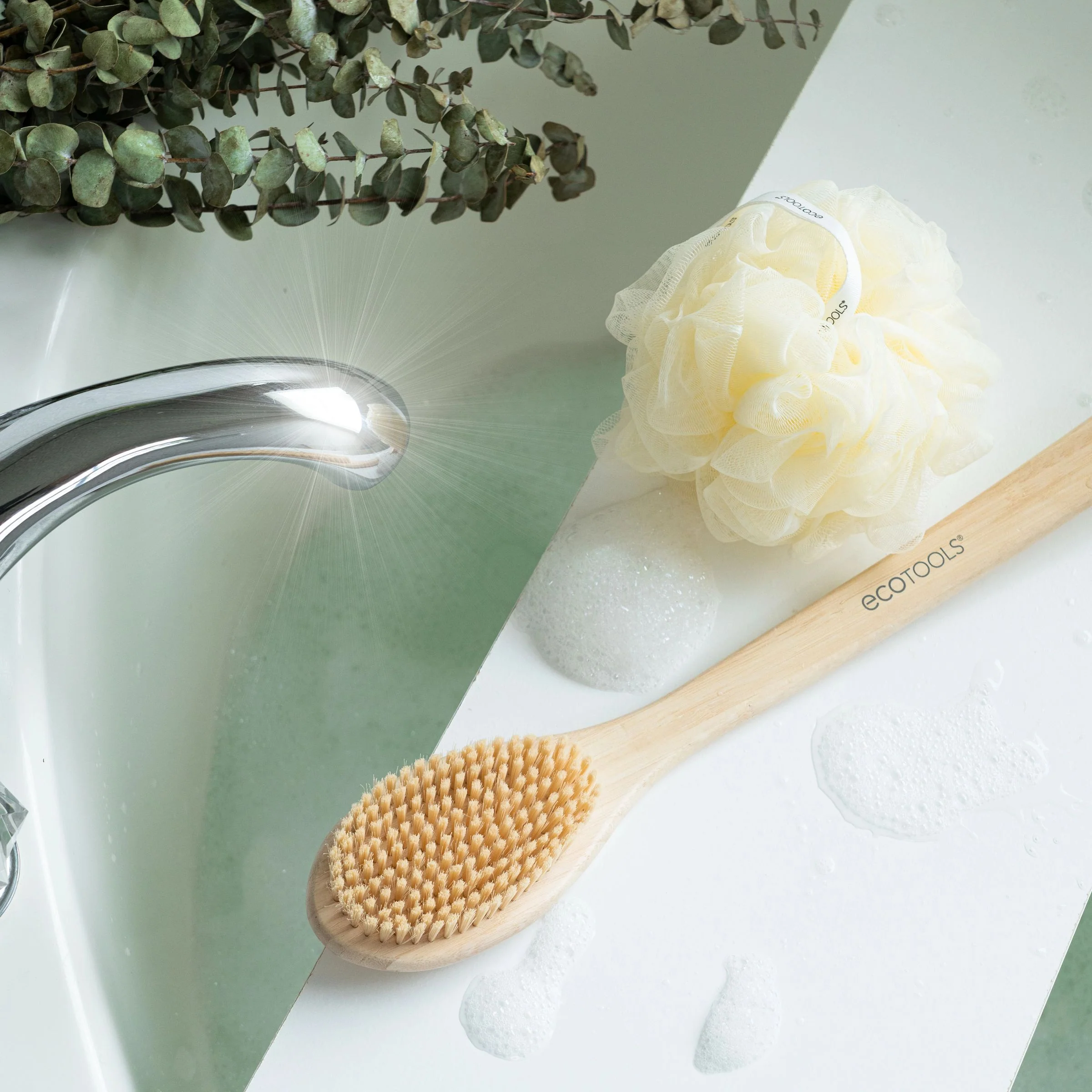 Bamboo Bristle Bath Brush - Image 5