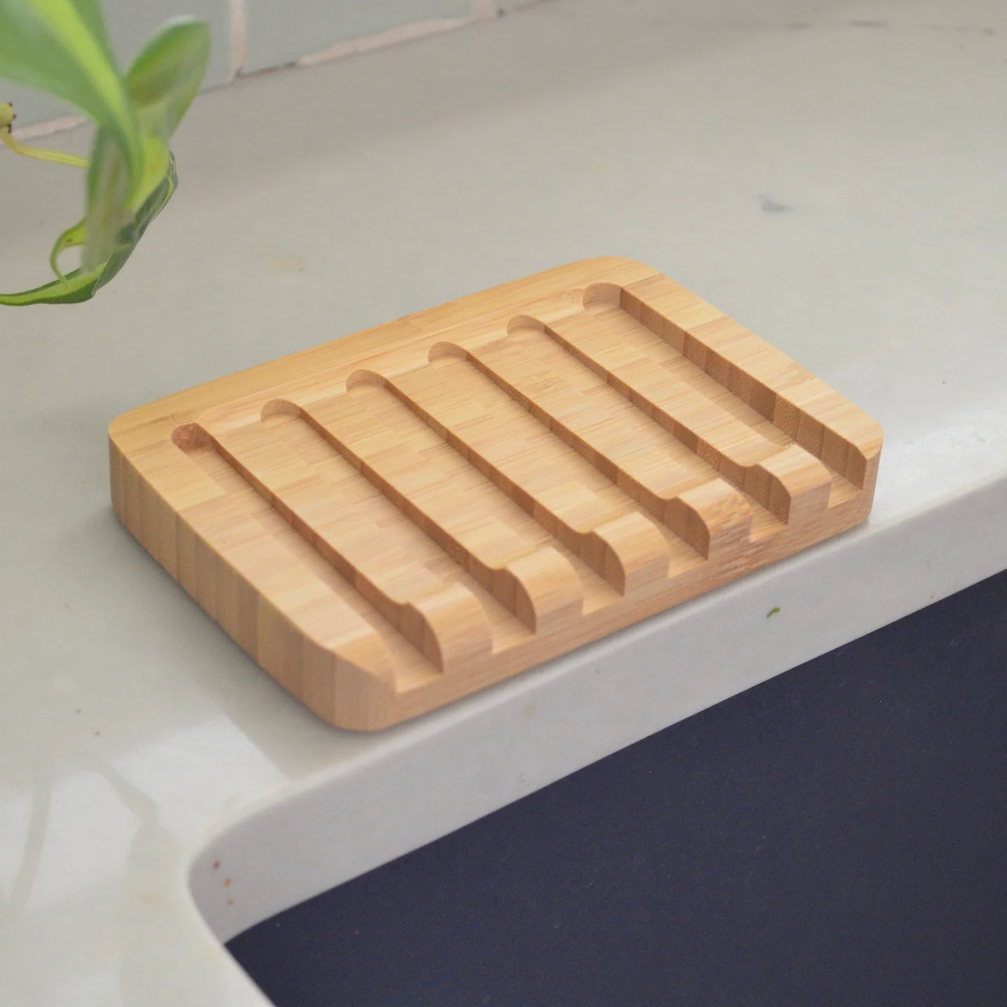 Bamboo Draining Soap Dish - Image 3