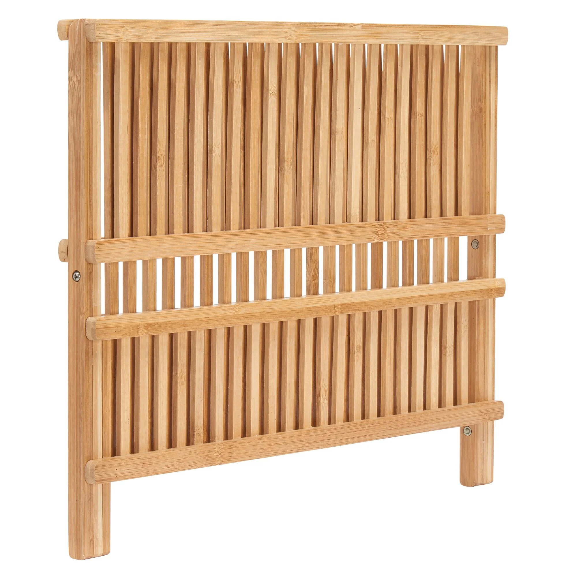Bamboo Folding Collapsible Dish Drying Rack - Image 3